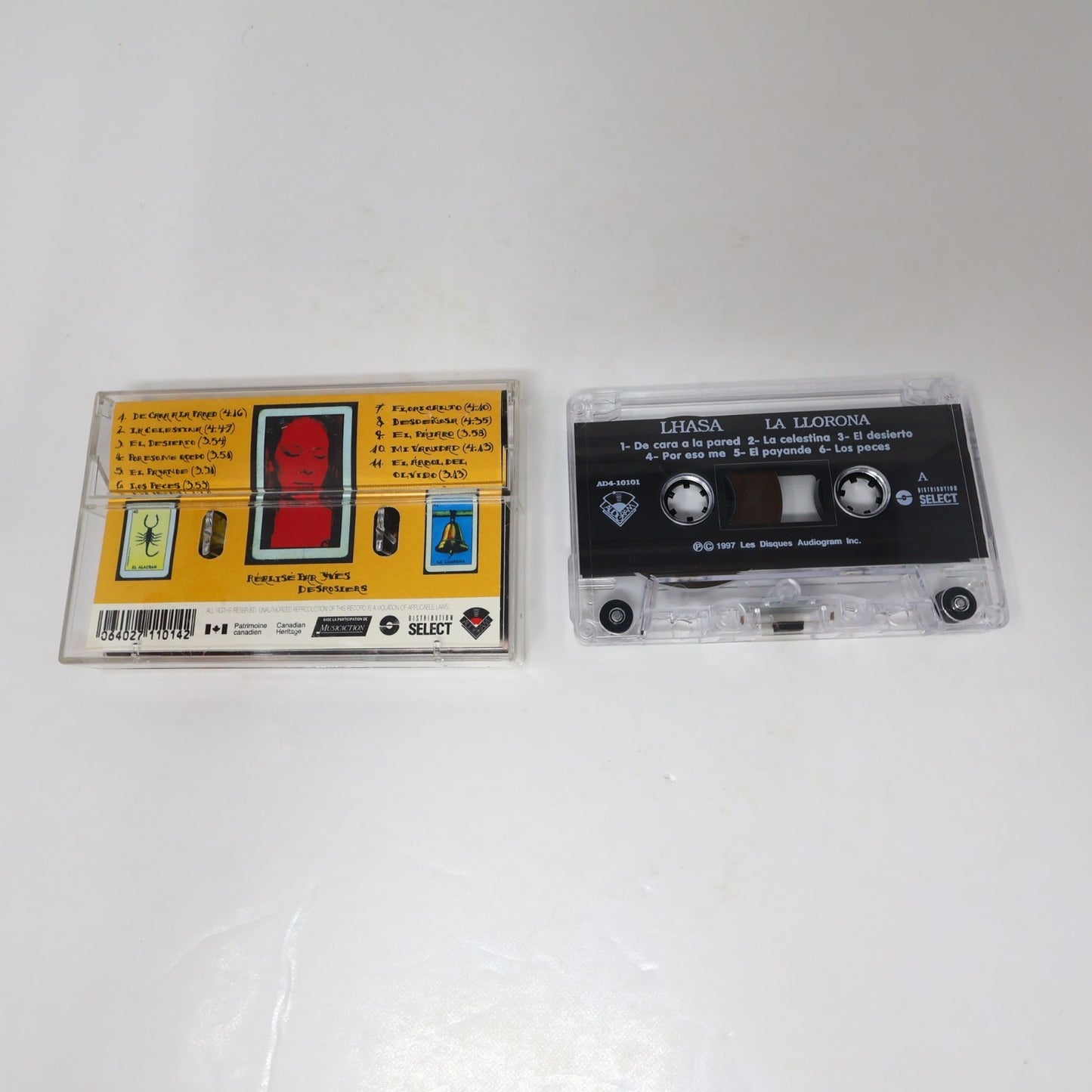 Lhasa La Llorona Cassette 1997 De Cara A La Pared/Los Peces Audiogram AD4 10101