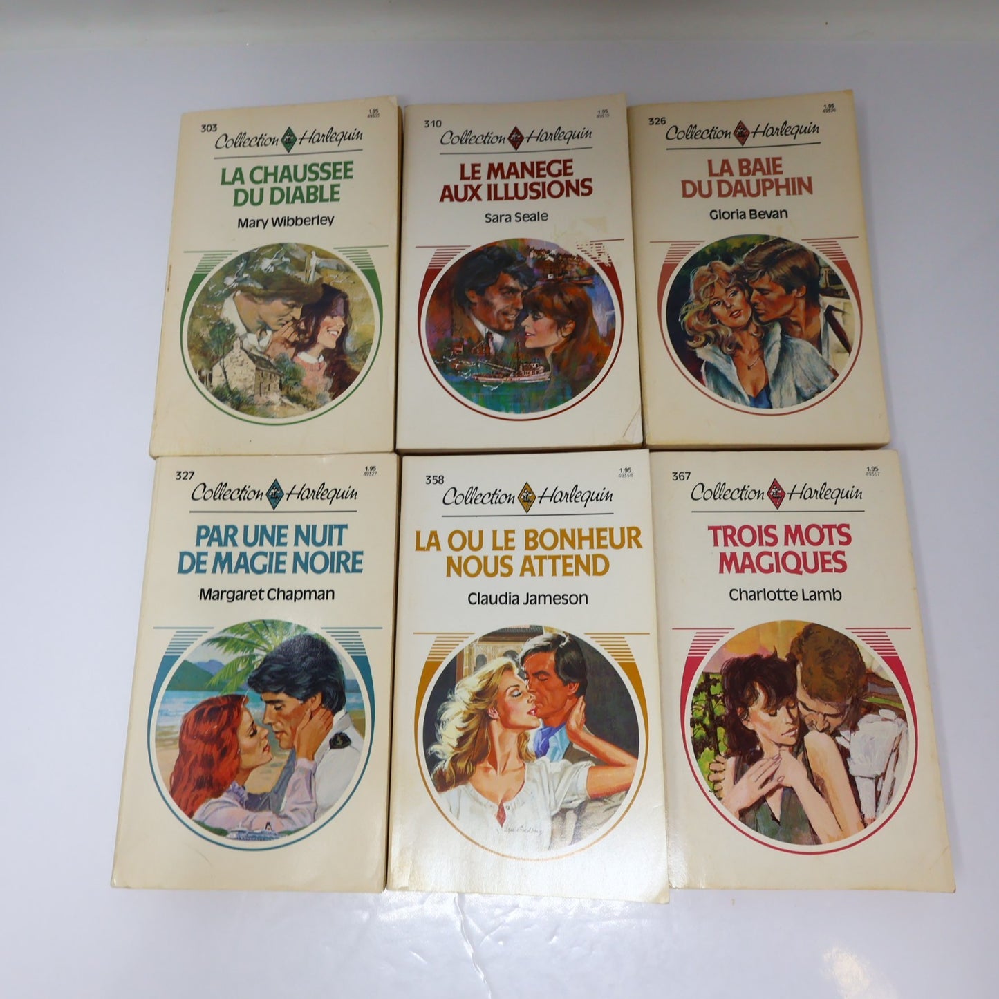 Collection Harlequin Lot 19 Livres Français/French Romance Small Paperback 1980s