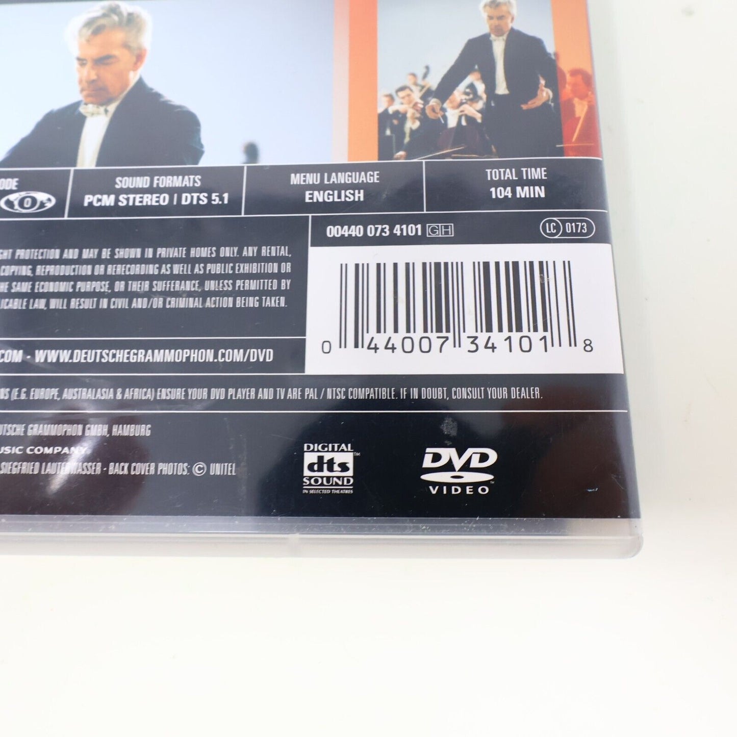 Herbert von Karajan Beethoven Symphonies #1-2-3 Berliner Philharmoniker DVD NTSC
