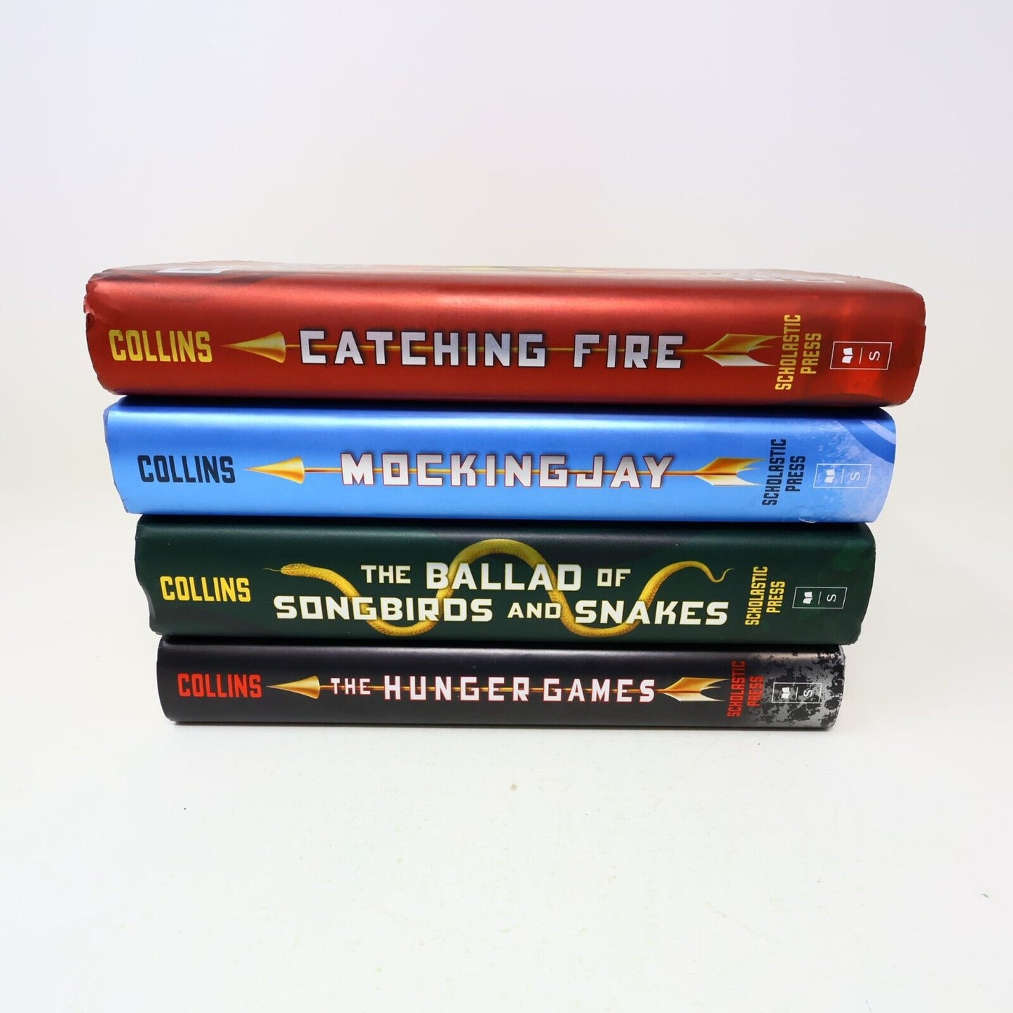 Lot 4 Books Hunger Games #1-4 Suzanne Collins Scholastic Fantasy Hardcover HC