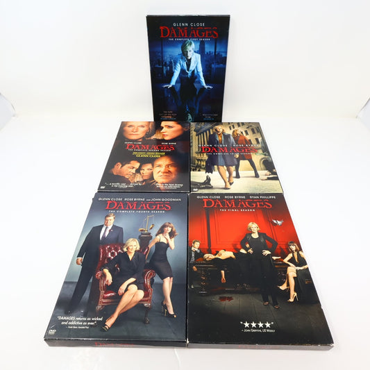 Damages DVD Complete Series Seasons 1-5 Glenn Close Rose Byrne 2007-2012 NTSC