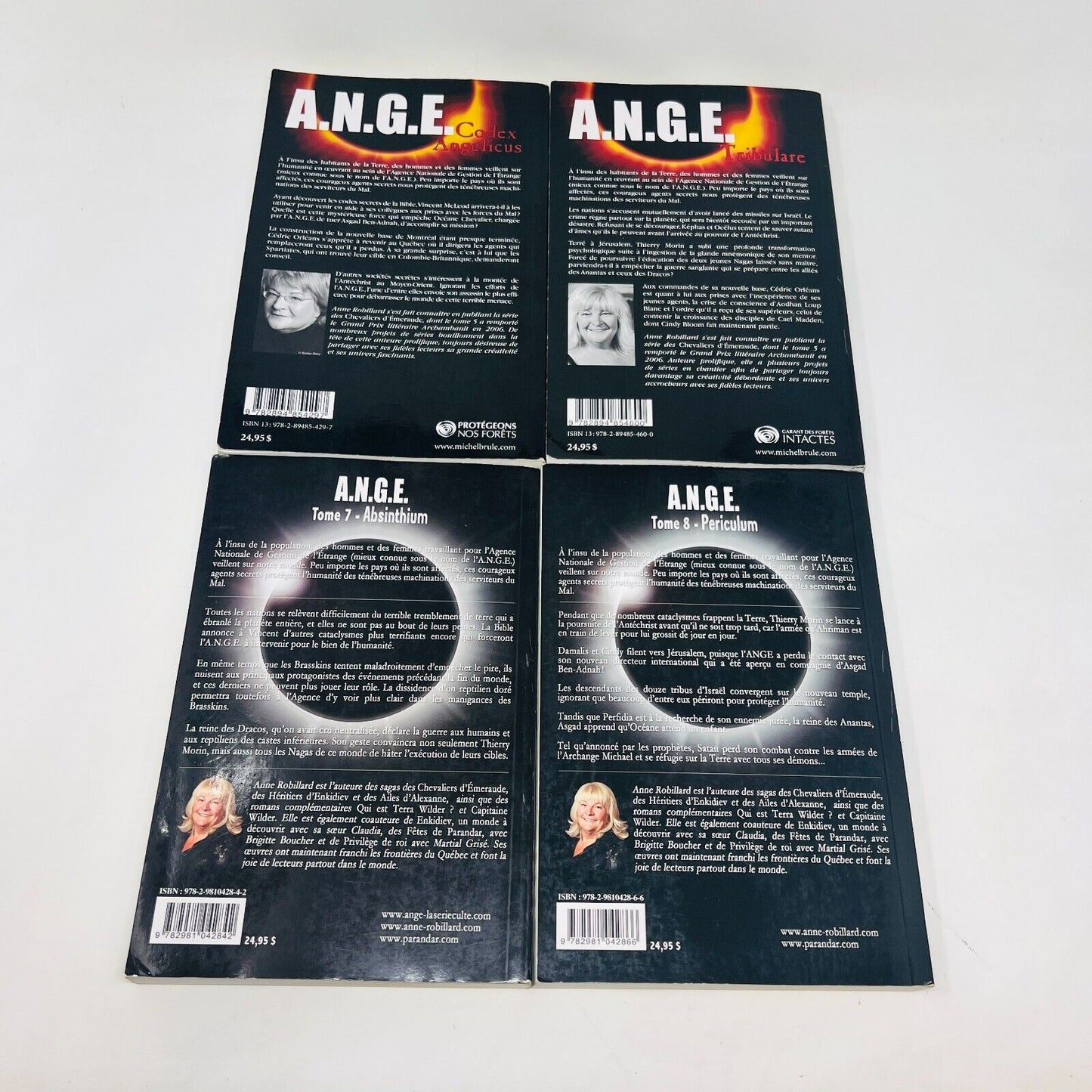 A.N.G.E #1-10 Série Complète Anne Robillard Antichristus Ange Lot de 10 Livres