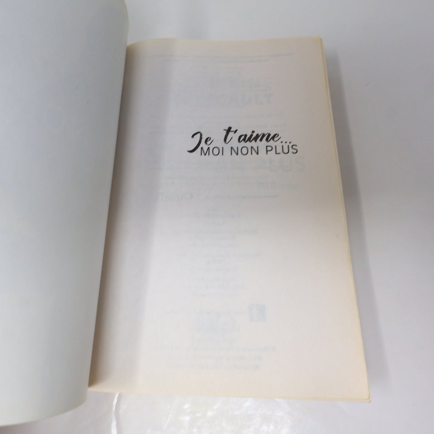 Je t'aime... Moi Non Plus Livre Catherine Bourgault 2017 Les Éditions JCL Amour