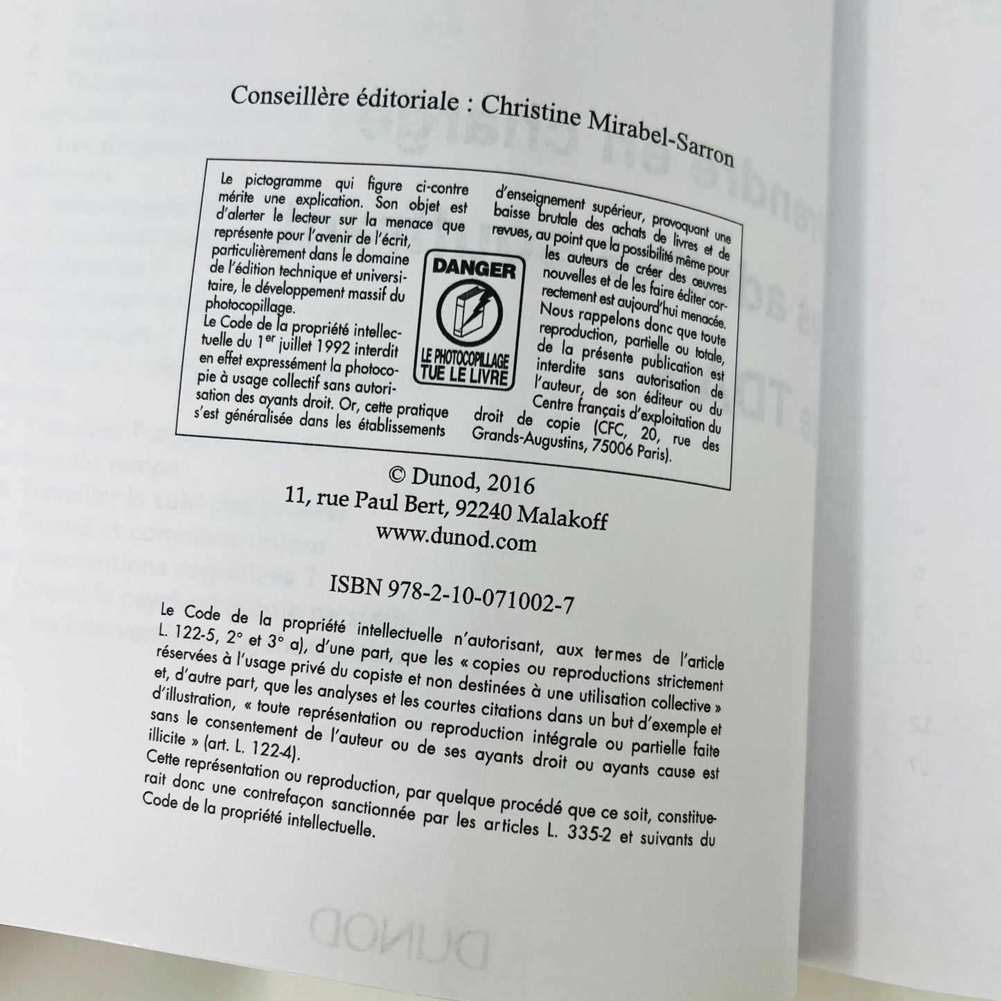 2016 Prendre en Charge les Adultes Souffrant de TDAH Véra/Gaillac Diagnostique