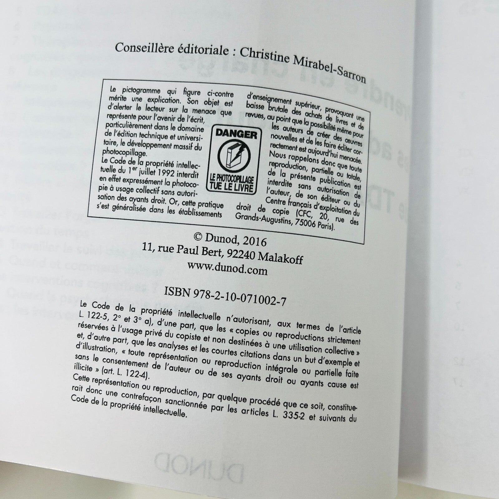 2016 Prendre en Charge les Adultes Souffrant de TDAH Véra/Gaillac Diagnostique