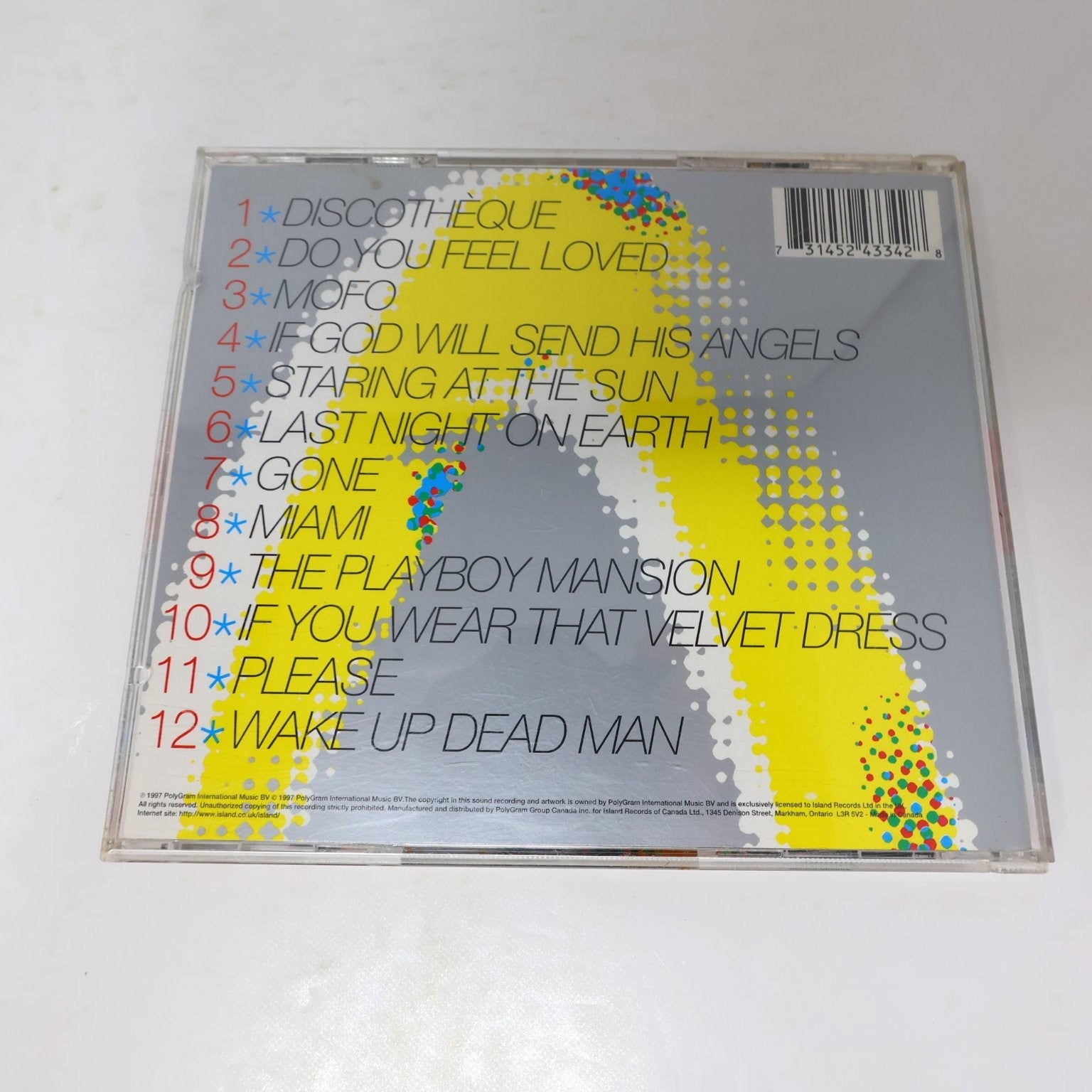 U2 Pop & The Unforgettable Fire 2 CD Lot 1984/1997 Albums Rock Island Pride