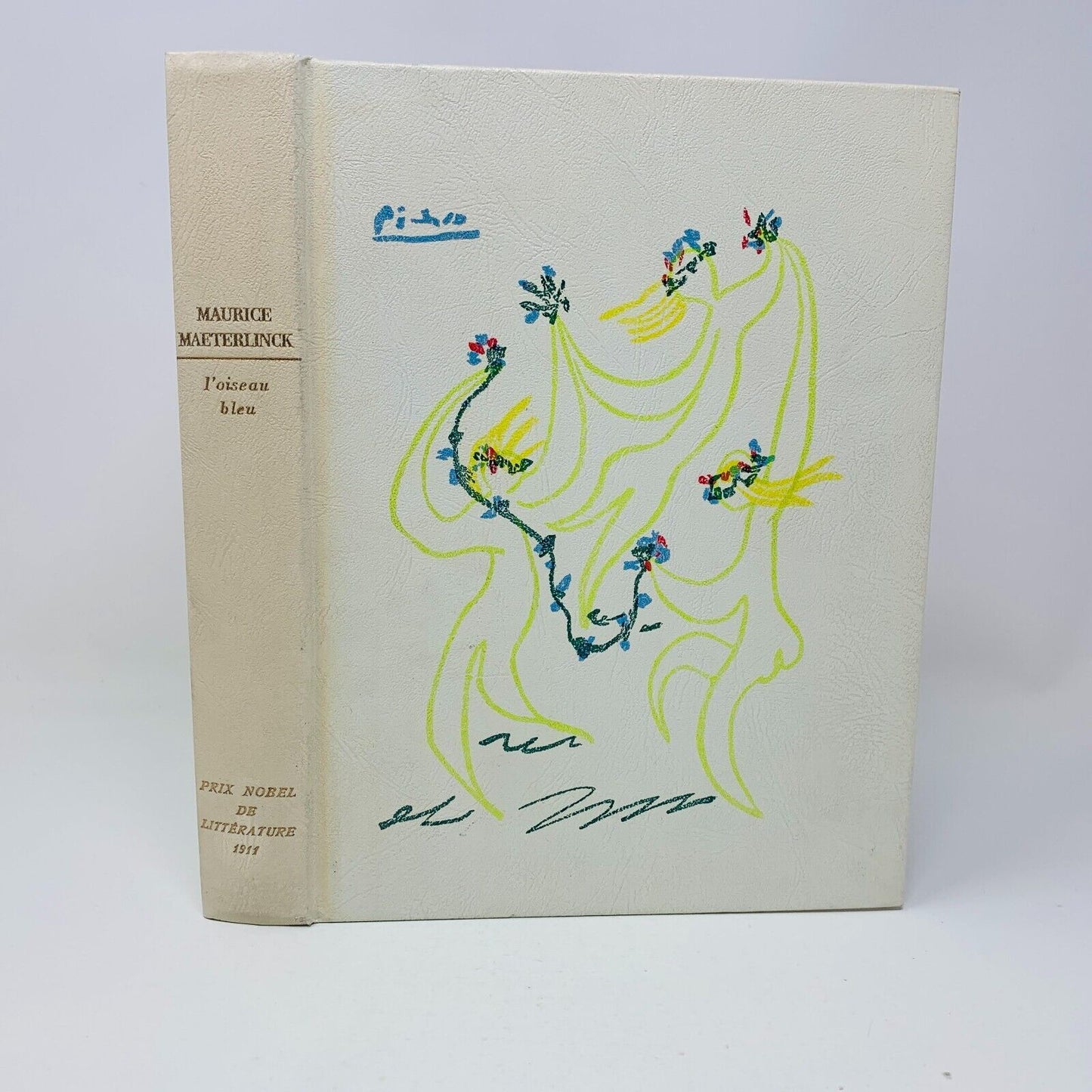 1961 L'Oiseau Bleu Rombaldi Nobel Littérature Maurice Maeterlinck Picasso Cover