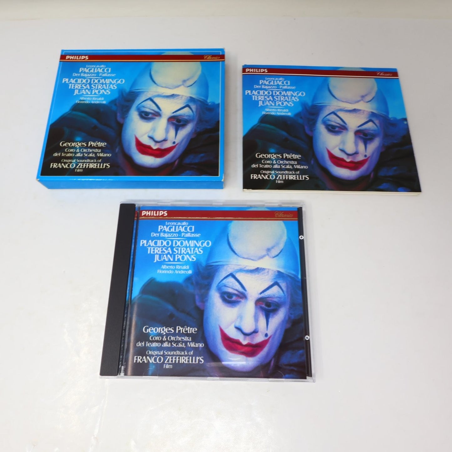 Leoncavallo Pagliacci CD 1983 Georges Prêtre Philips Classics Domingo/Stratas