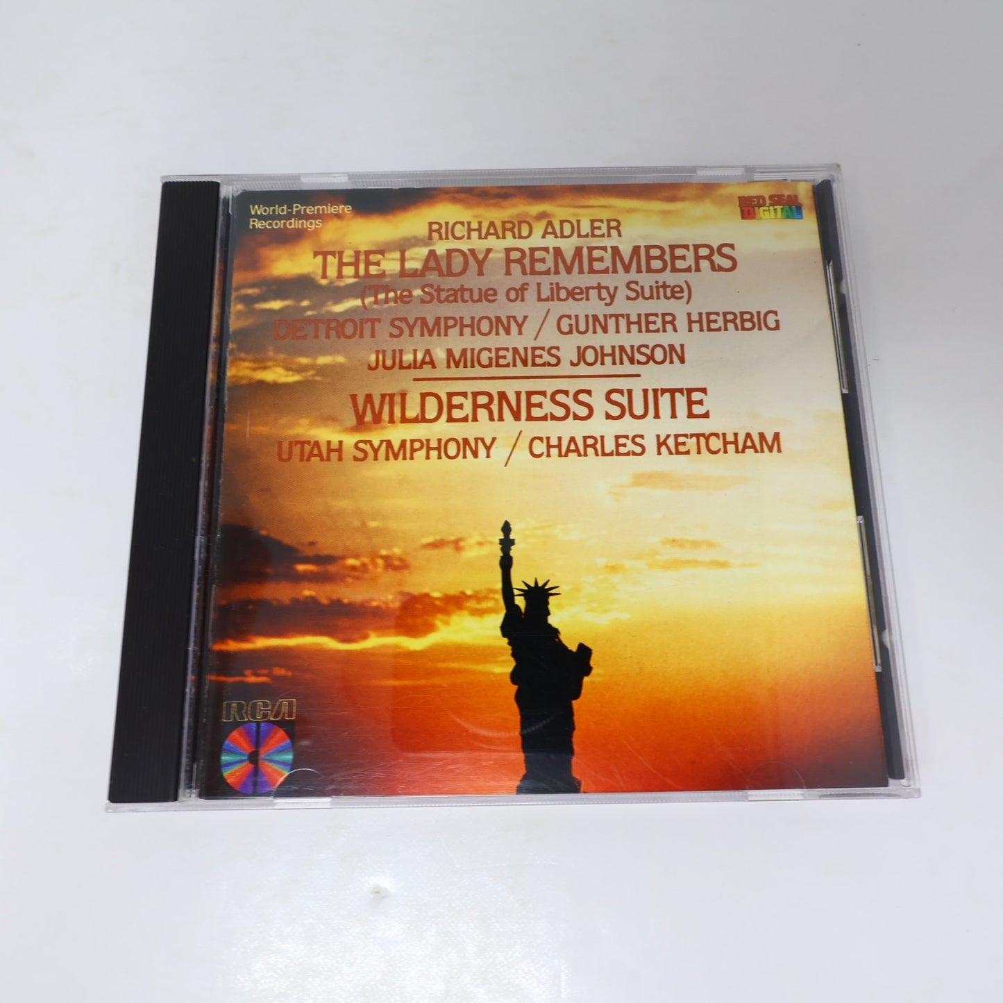 Richard Adler The Lady Remembers/Wilderness Suite CD Gunther Herbig/Ketcham 1986