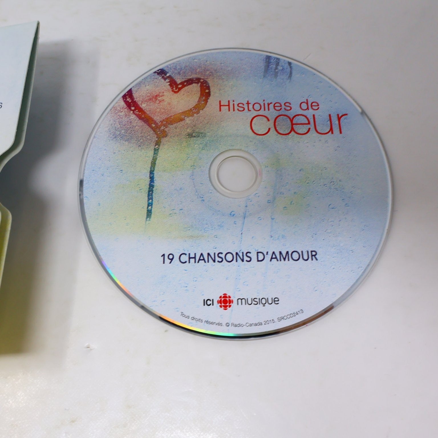 Histoires de Coeur CD 2015 19 Chansons d'Amour French Pop SRC Caracol/Forestier