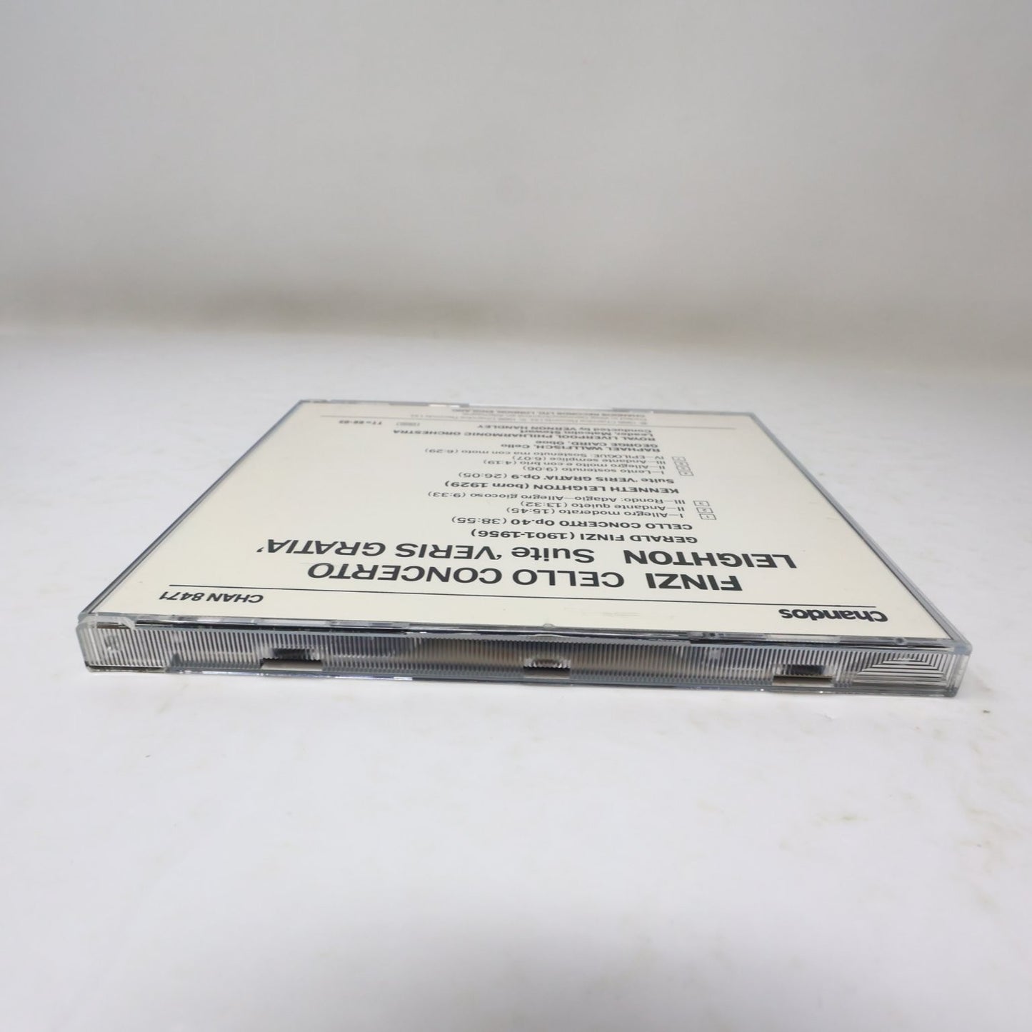 Finzi Cello Concerto Leighton Veris Gratia CD 1986 Classical Chandos Wallfisch