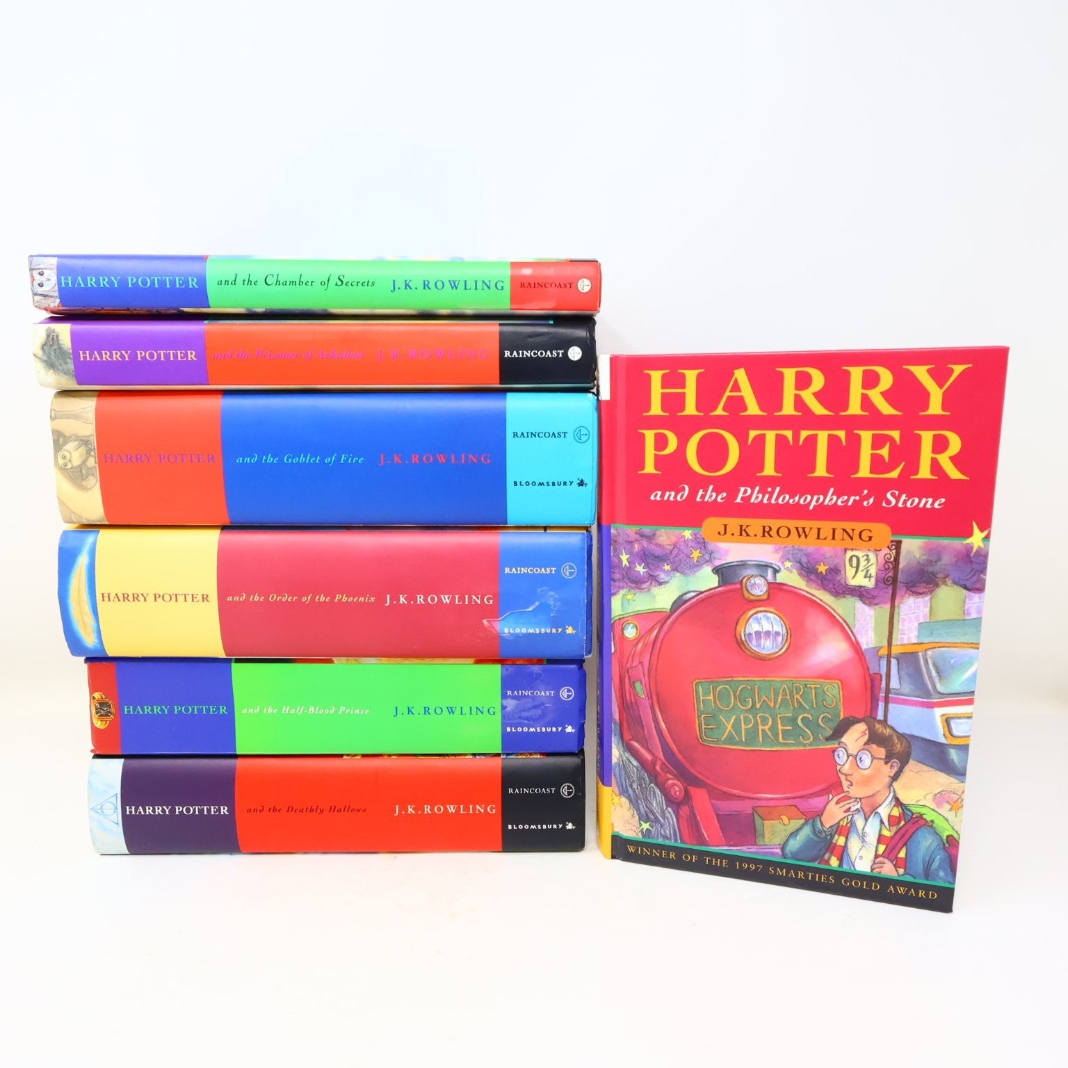 Harry Potter 1-7 Complete Set Books Lot Raincoast/Bloomsbury Rowling Hardcover