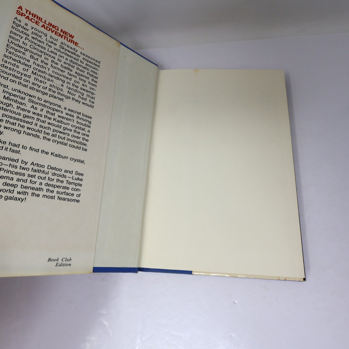 Splinter of the Mind's Eye Alan Dean Foster Star Wars Del Rey 1978 HC DJ BCE 70s