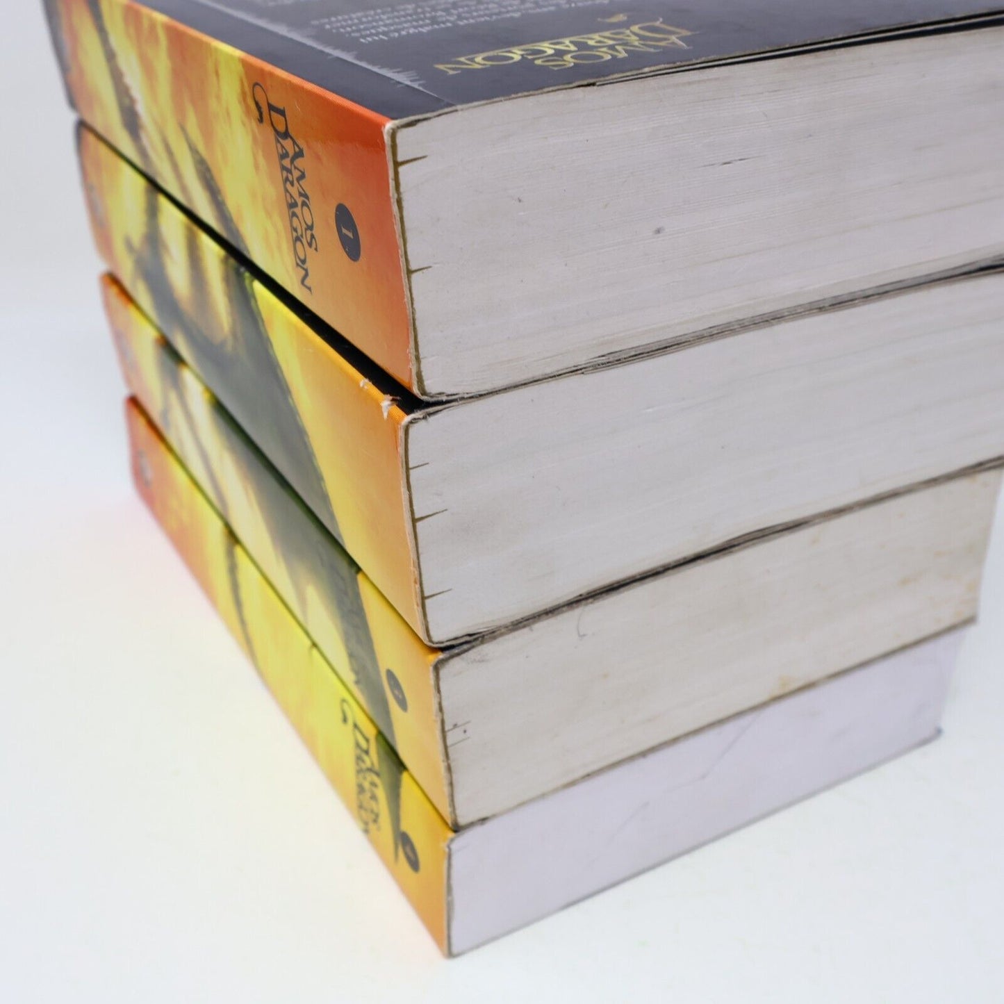Lot 4 Livres Amos Daragon #1-4 Bryan Perro Série Complète Omnibus Ados Français