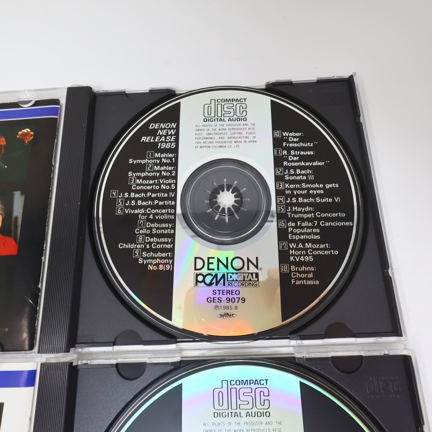 Denon New Releases Classical Sampler 1985/1986-1986/1987 2 CD Lot GES-9079 Promo