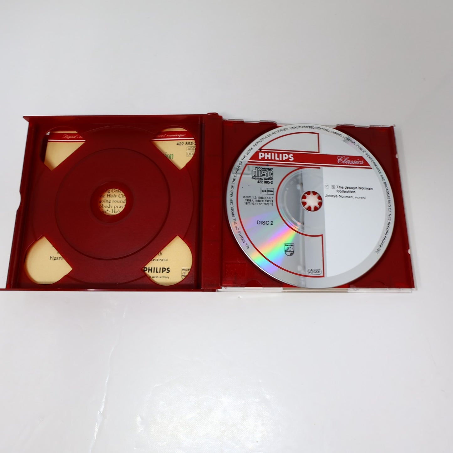 Jessye Norman 2 CD Lot Handel Schubert Schumann/The Jessye Norman Collection