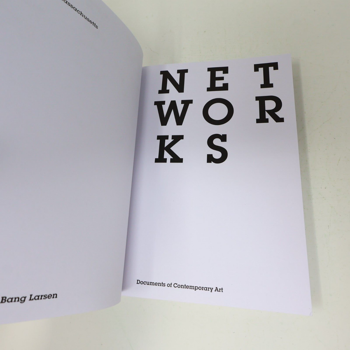 2014 Networks Documents of Contemporary Art Lars Bang Larsen The Mit Press PB