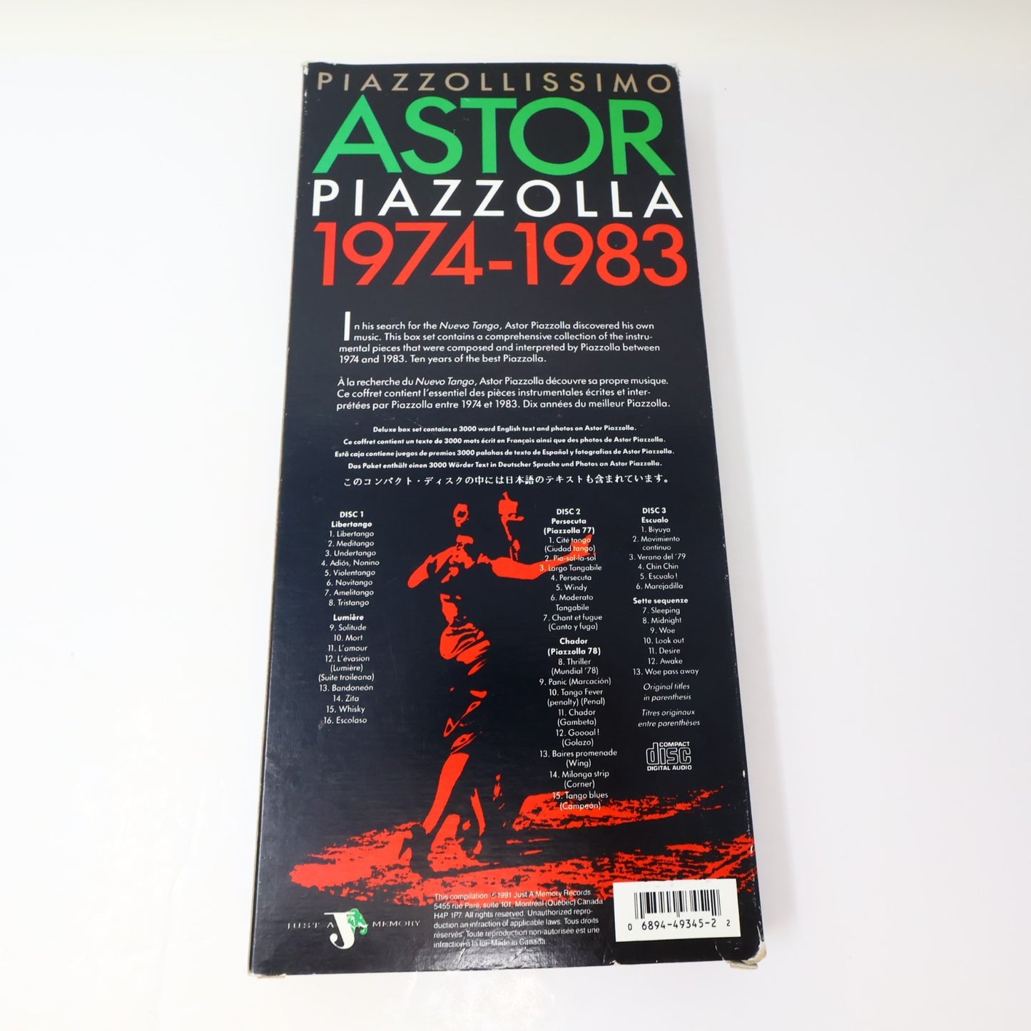 Astor Piazzolla 5 CDs Lot The Last Masterpieces/Piazzollissimo 1974-1983 Latin