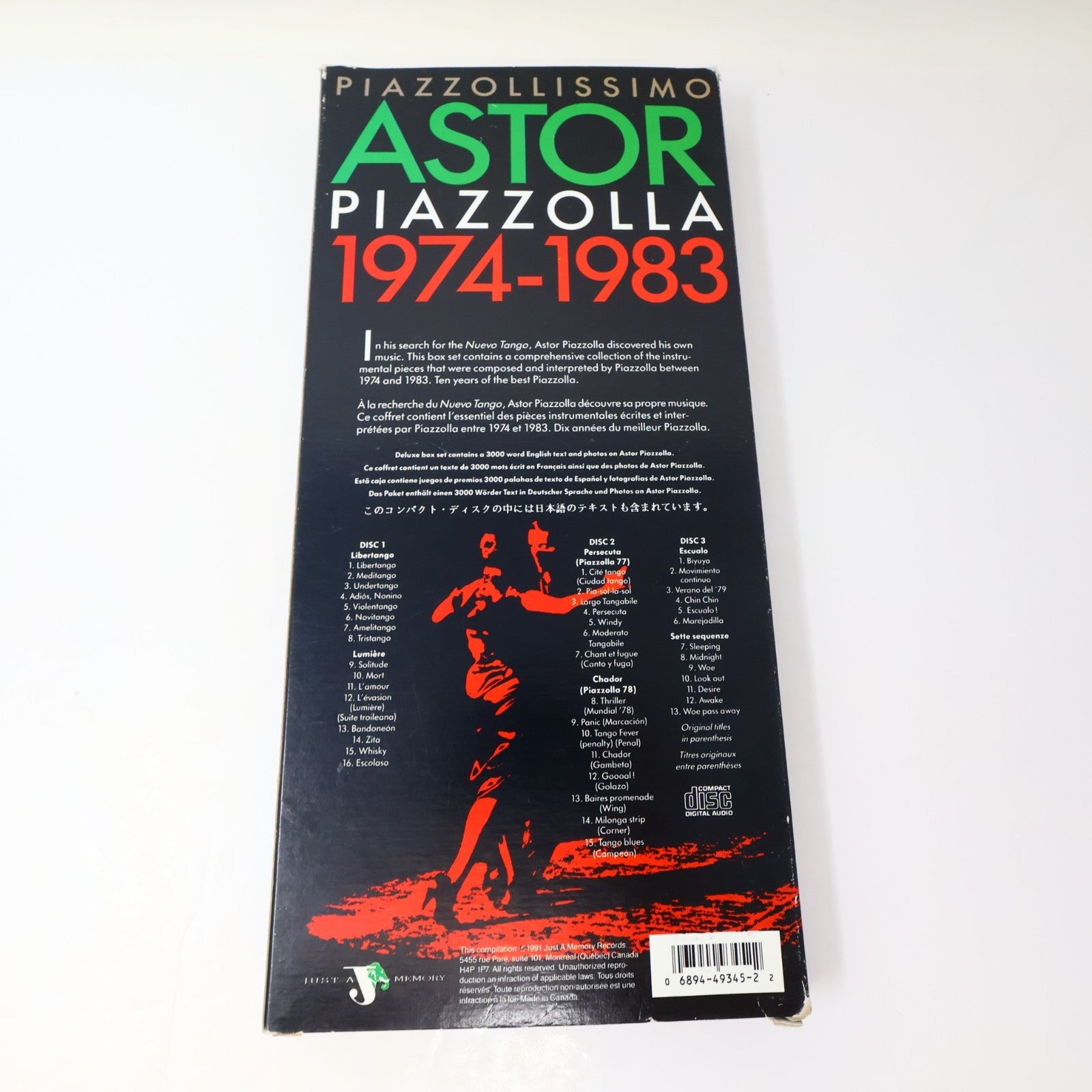 Astor Piazzolla 5 CDs Lot The Last Masterpieces/Piazzollissimo 1974-1983 Latin