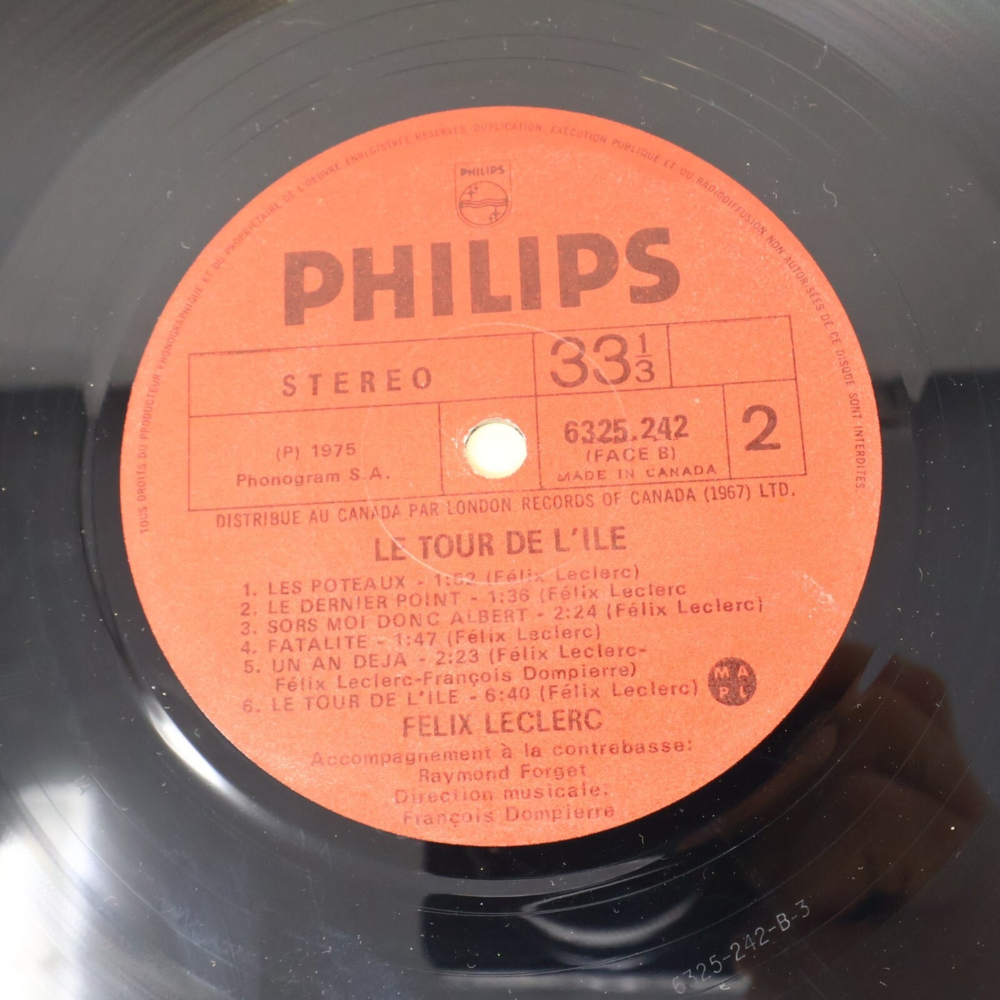 Félix Leclerc Lot 4 Disques Mon Fils/Chansons Dans La Mémoire Longtemps Record