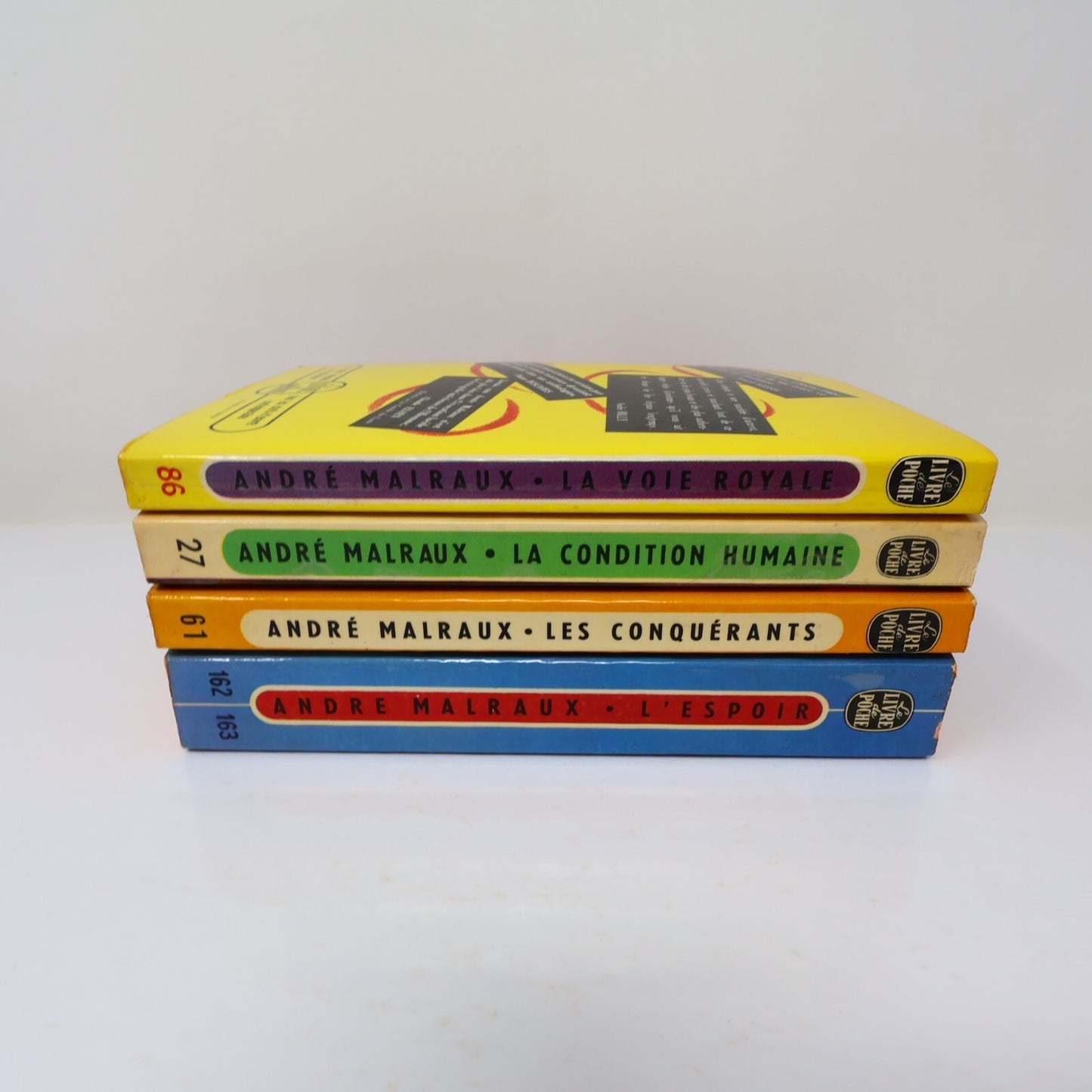 André Malraux Lot 4 Livres Poche Les Conquérants/L'Espoir/Condition Humaine 60s
