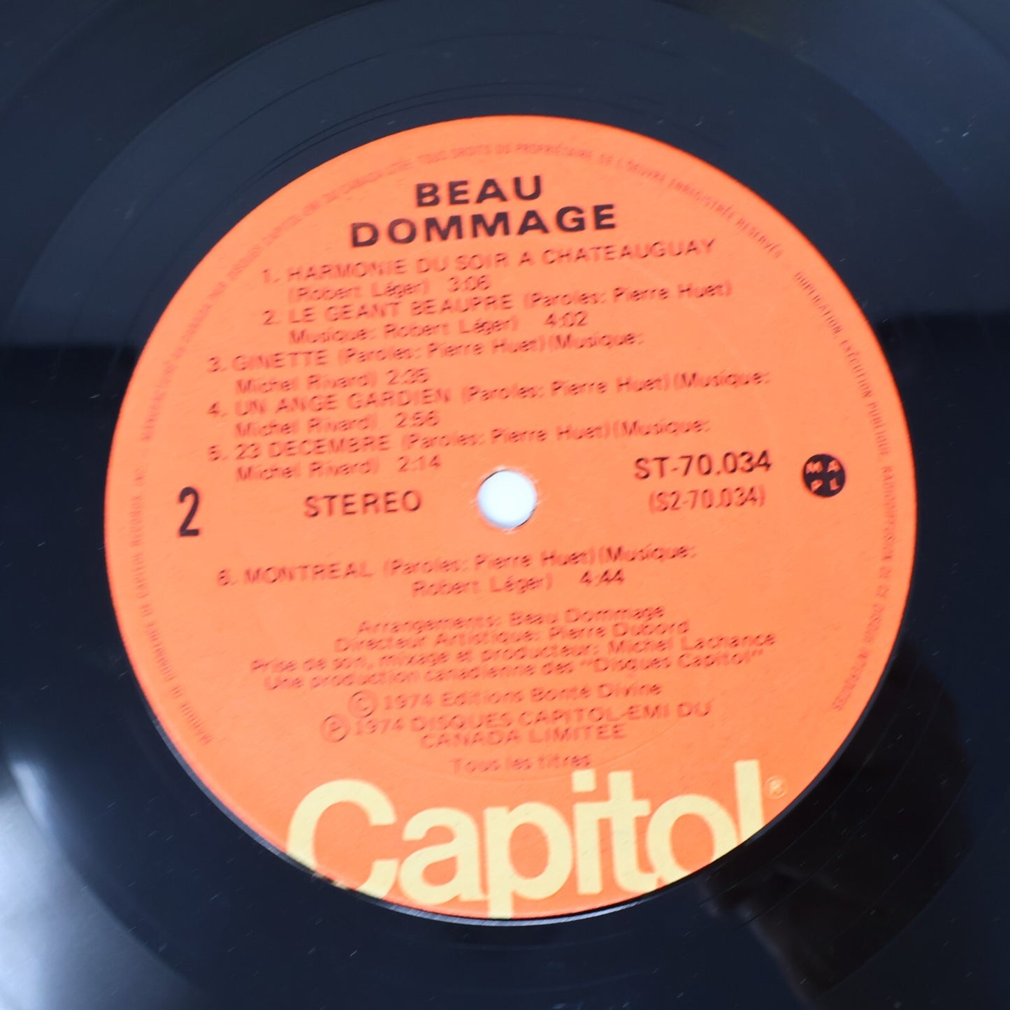 Beau Dommage/Michel Rivard Lot 3 Disques Vinyl Record Ou est Passé la Noce?