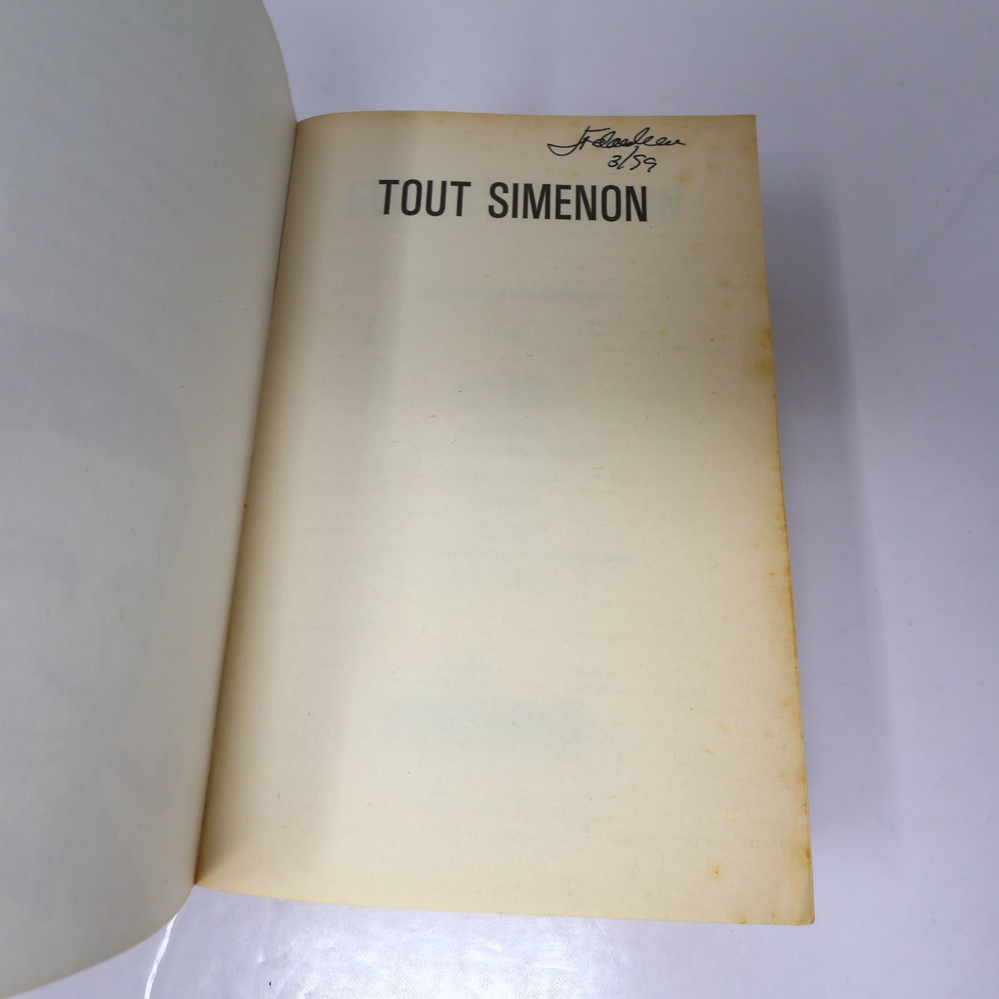 Tout Simenon #19 Georges Simenon Libre Expression Omnibus Littérature Française