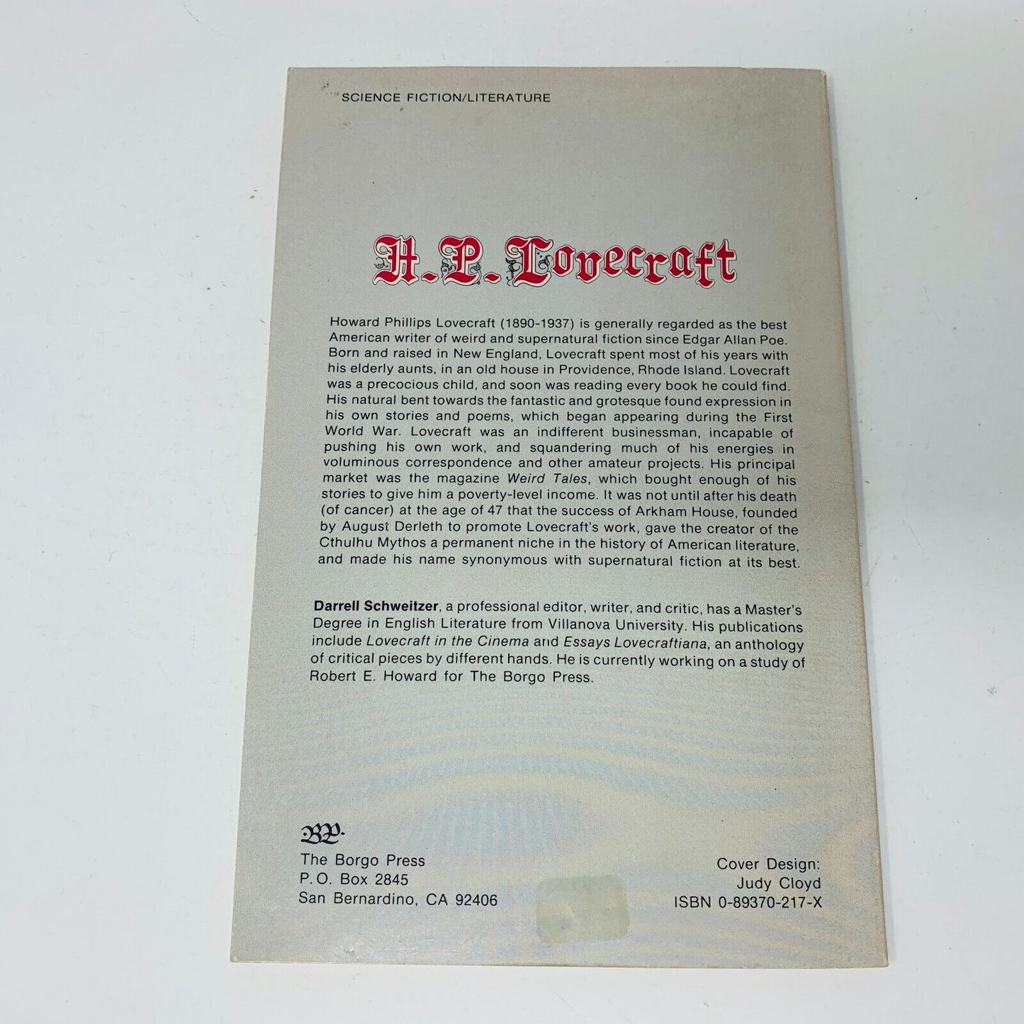 1978 The Dream Quest of H. P. Lovecraft by Darrell Schweitzer Milford Series #12