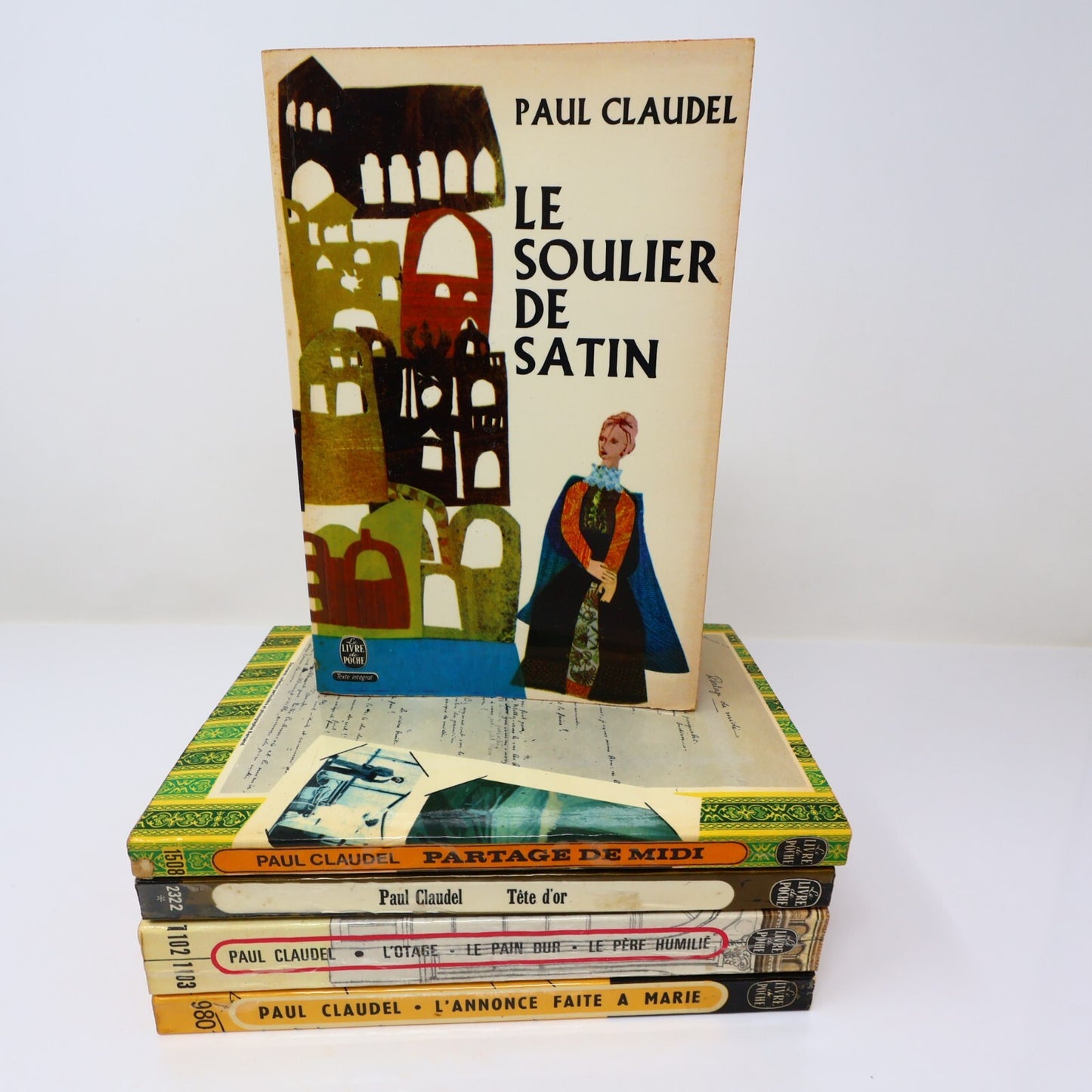 Paul Claudel Lot 5 Livres Poche Annonce Faite à Marie/L'Otage/Tête d'Or Roman PB