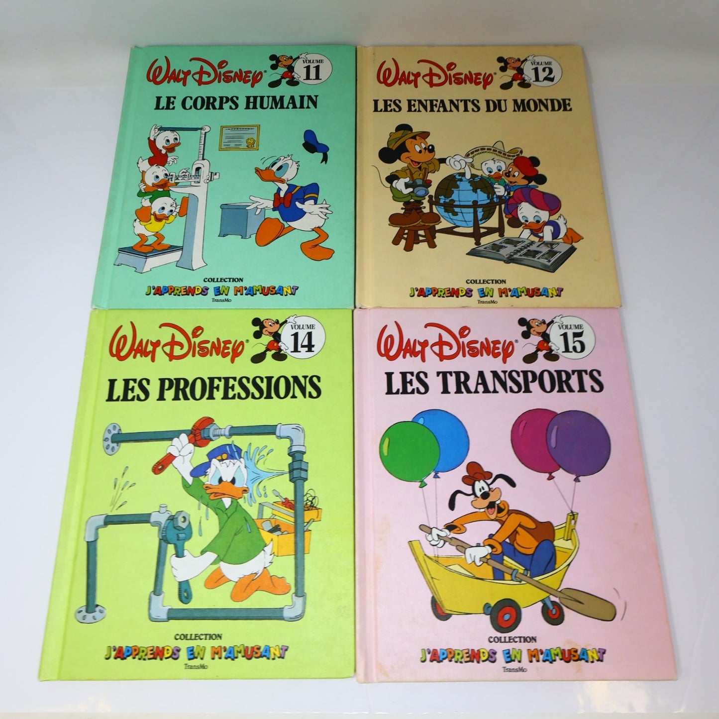 J'Apprends en M'Amusant #1 3-6 8-12 14-19 Lot 16 Livres Transmo Disney Enfants