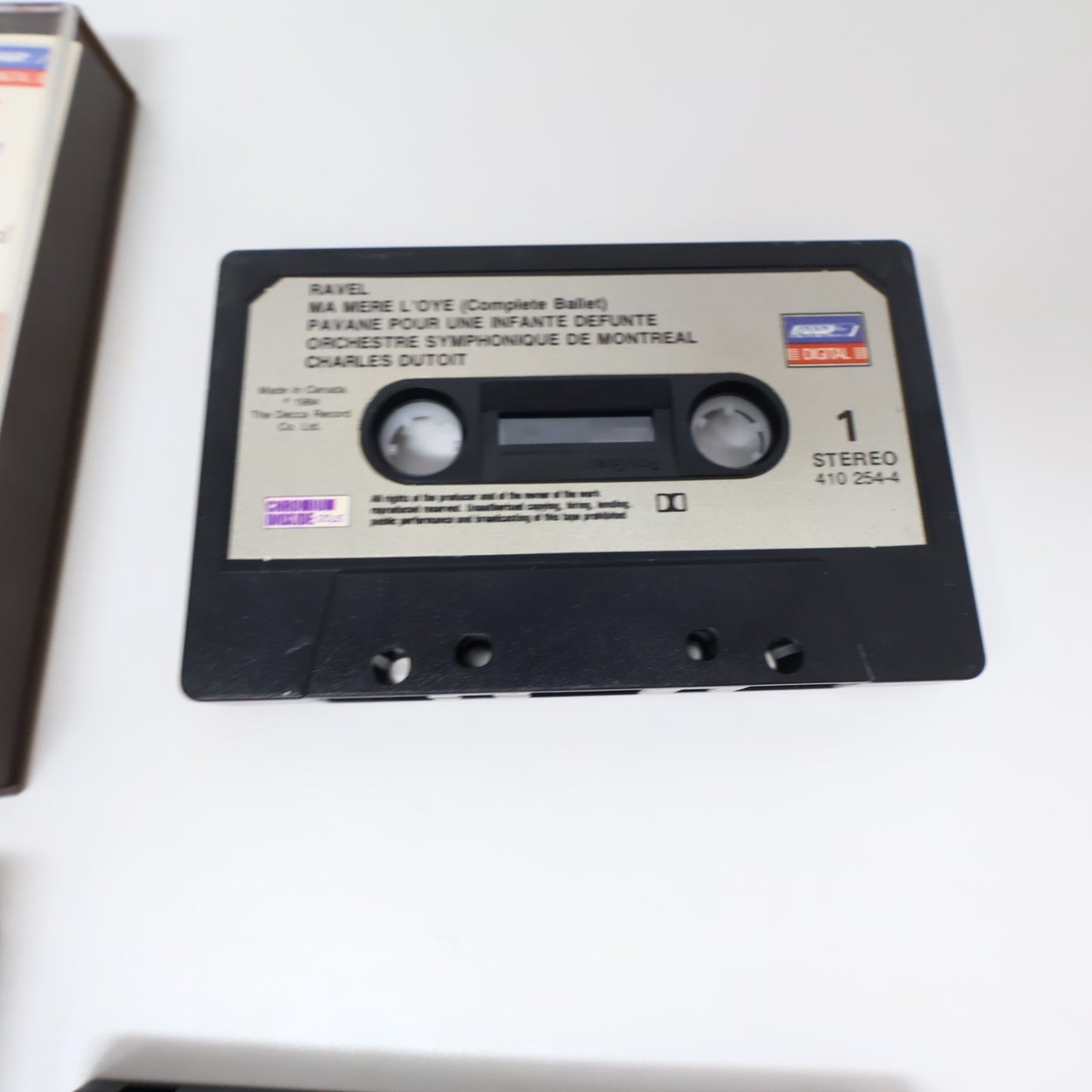Ravel 3 Cassettes Lot Bolero/Ma Mère L'oye/Pianos Conertos Dutoit/Monteux/Rogé