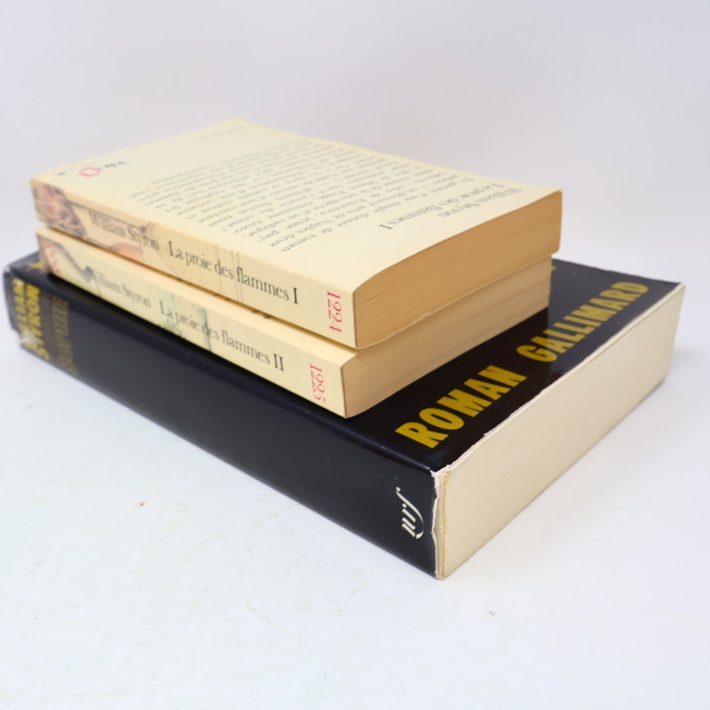 William Styron Lot 3 Livres Le Choix de Sophie/La Proie des Flammes 1-2 Français