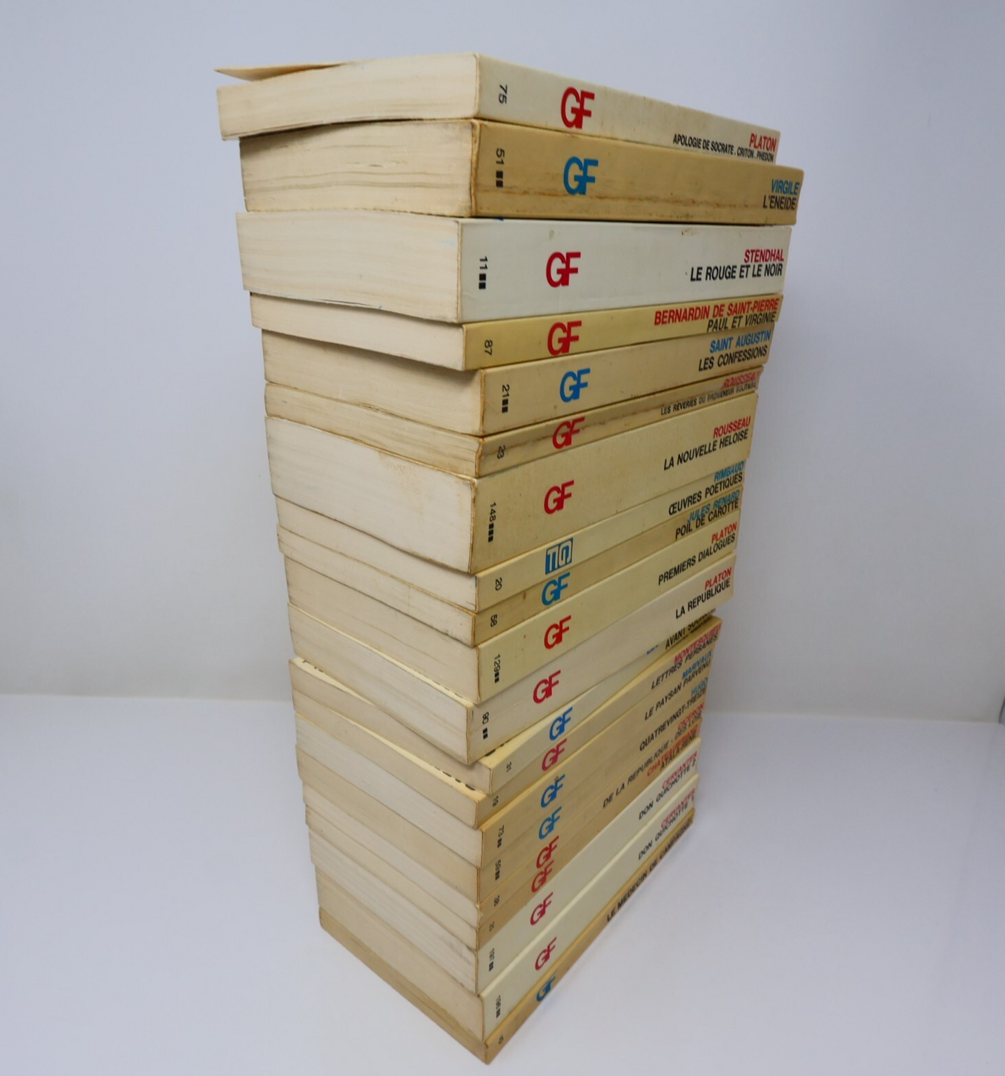 Littérature Philosophie Lot 20 Livres Garnier/Flammarion Platon/Virgile/Hugo 60s