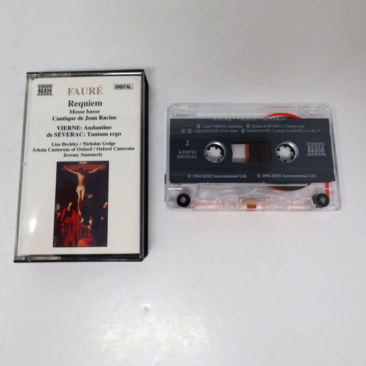 Fauré Requiem/Messe Basse/Cantique De Jean Racine Cassette Vierne/de Séverac
