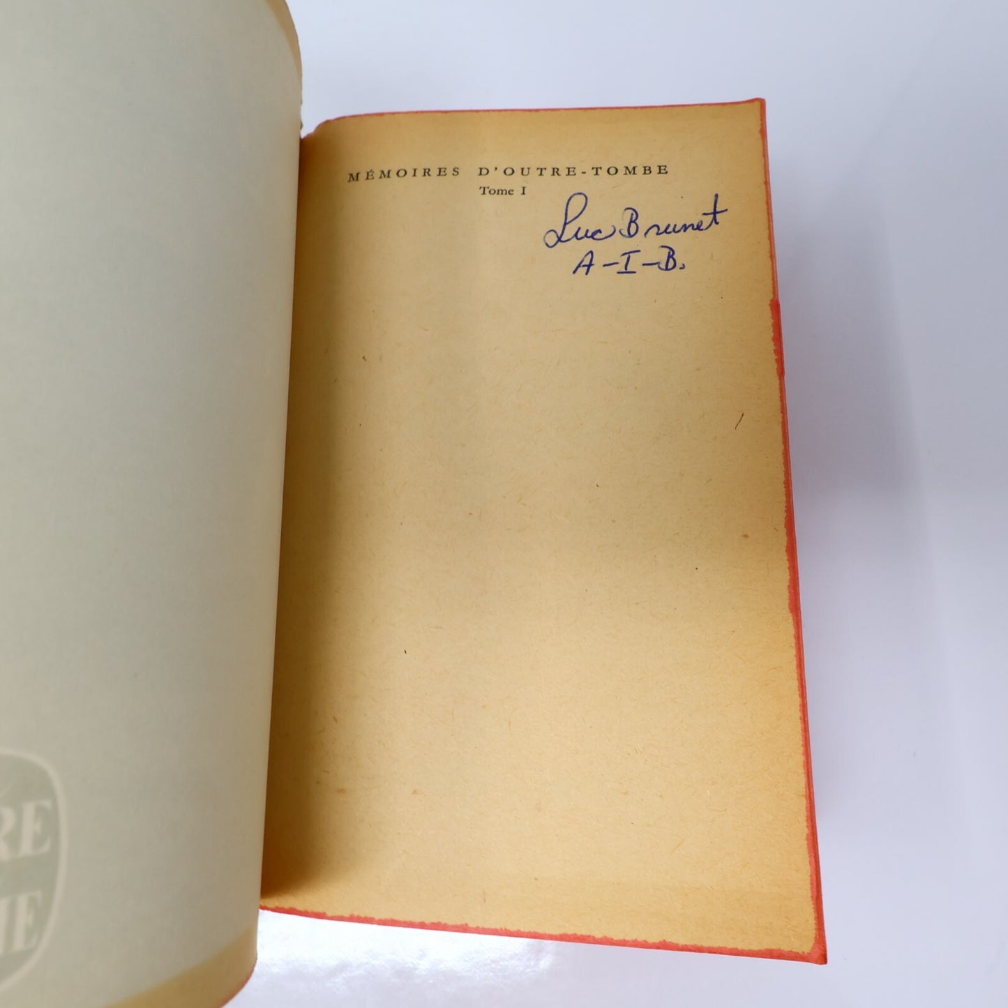 Mémoires d'Outre-Tombe #1-2-3 Lot 3 Livres Poche Chateaubriand Biographie France