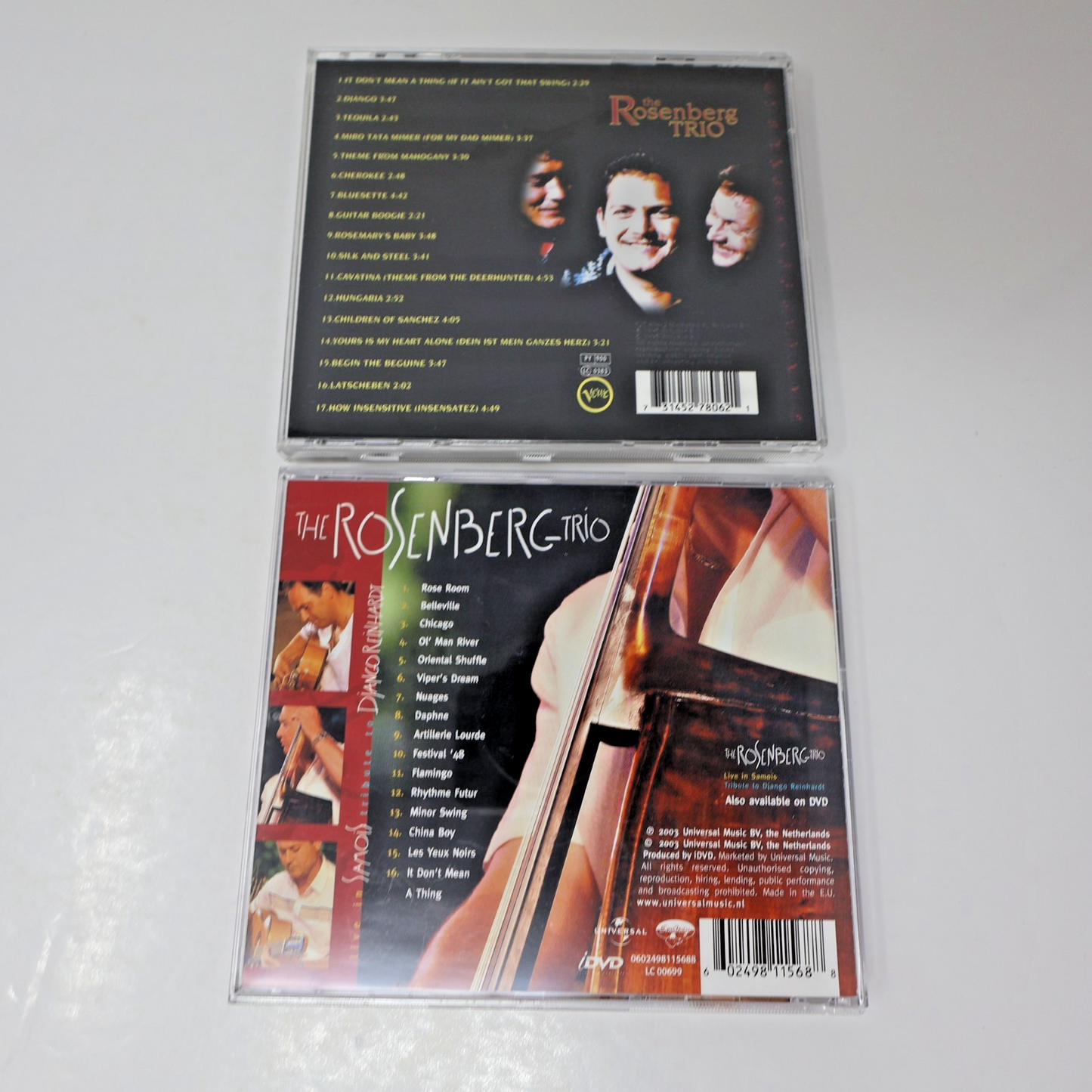 The Rosenberg Trio 2 CD Lot Gypsy Swing/Live Samois Tribute To Django Reinhardt