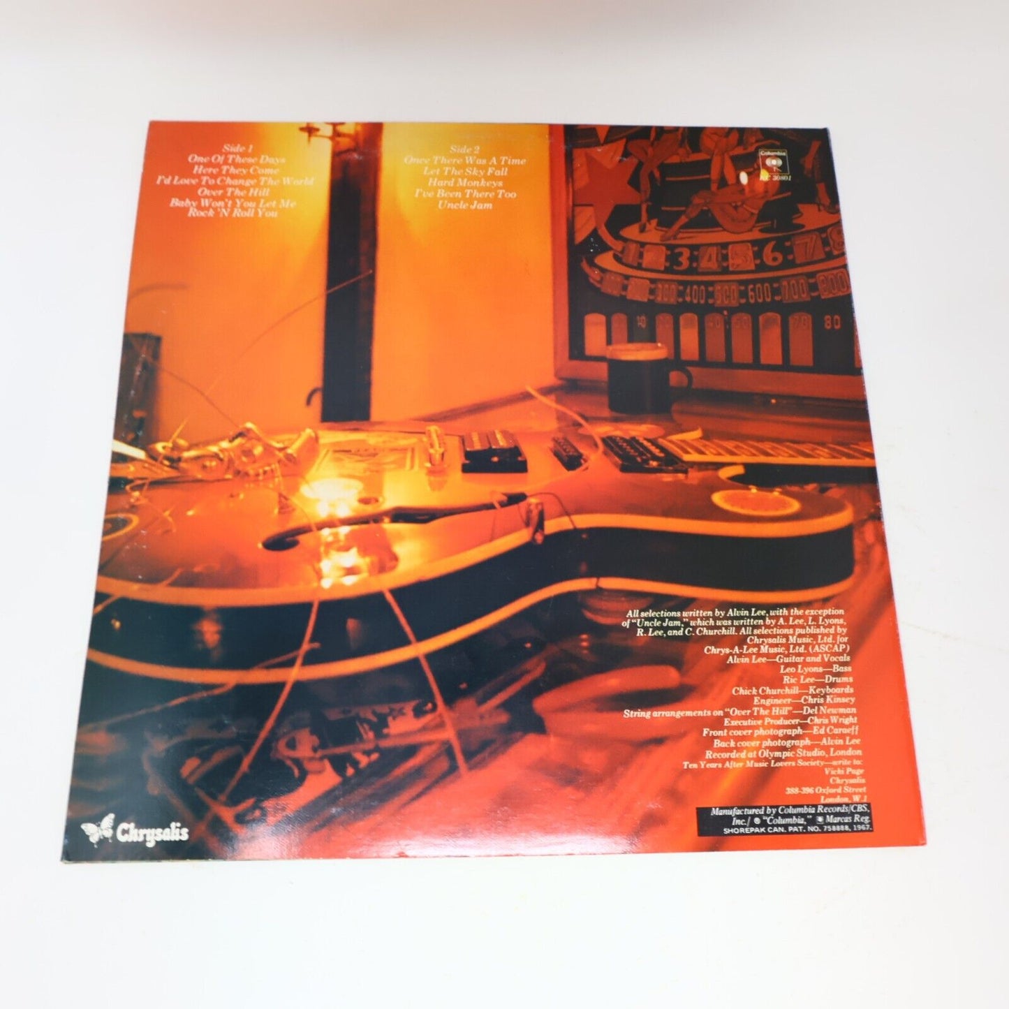 Ten Years After A Space In Time LP Record Vinyl Canada 1971 Columbia KC 30801