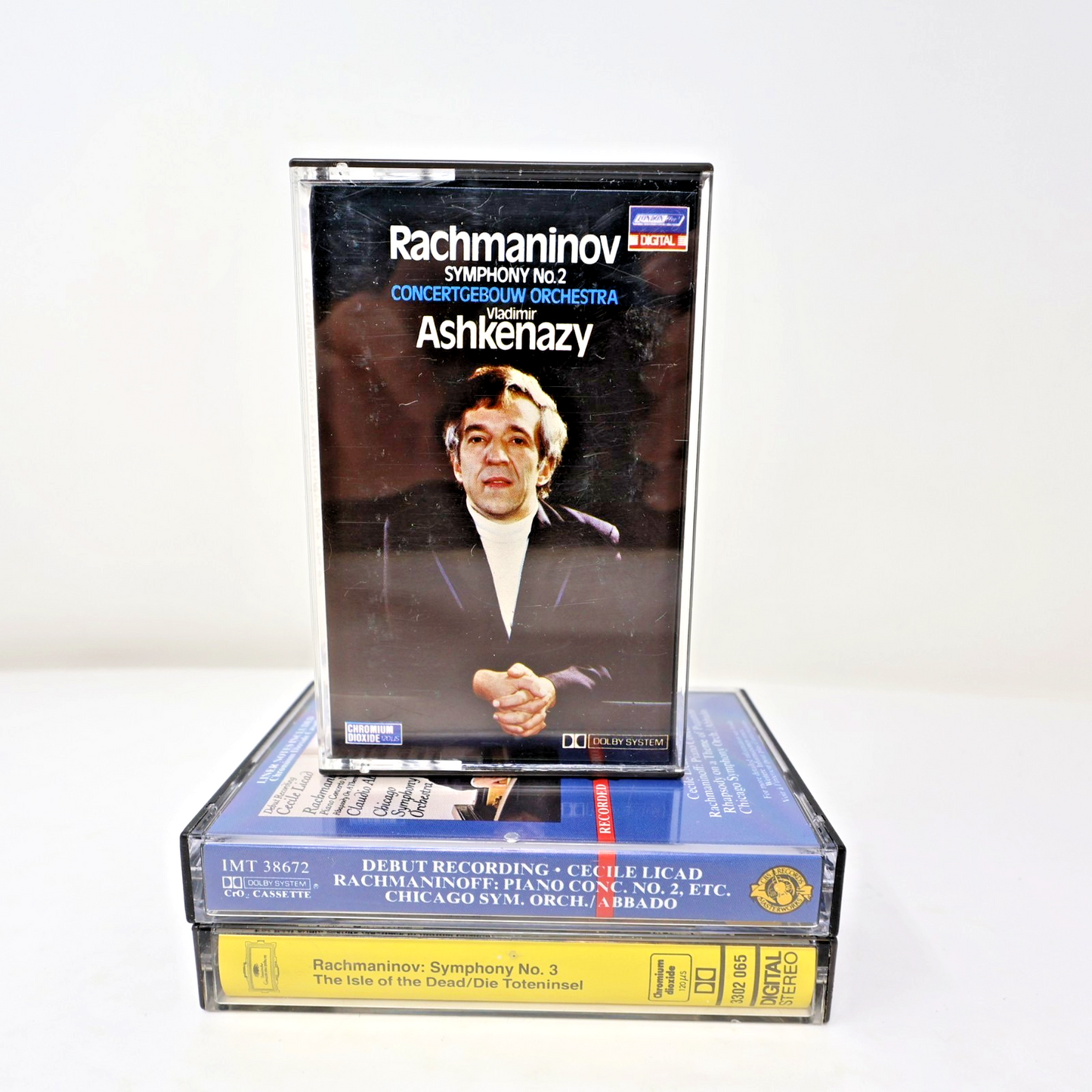 Rachmaninov 3 Cassettes Lot Symphonies 2-3/Piano Concerto 2 Maazel/Ashkenazy