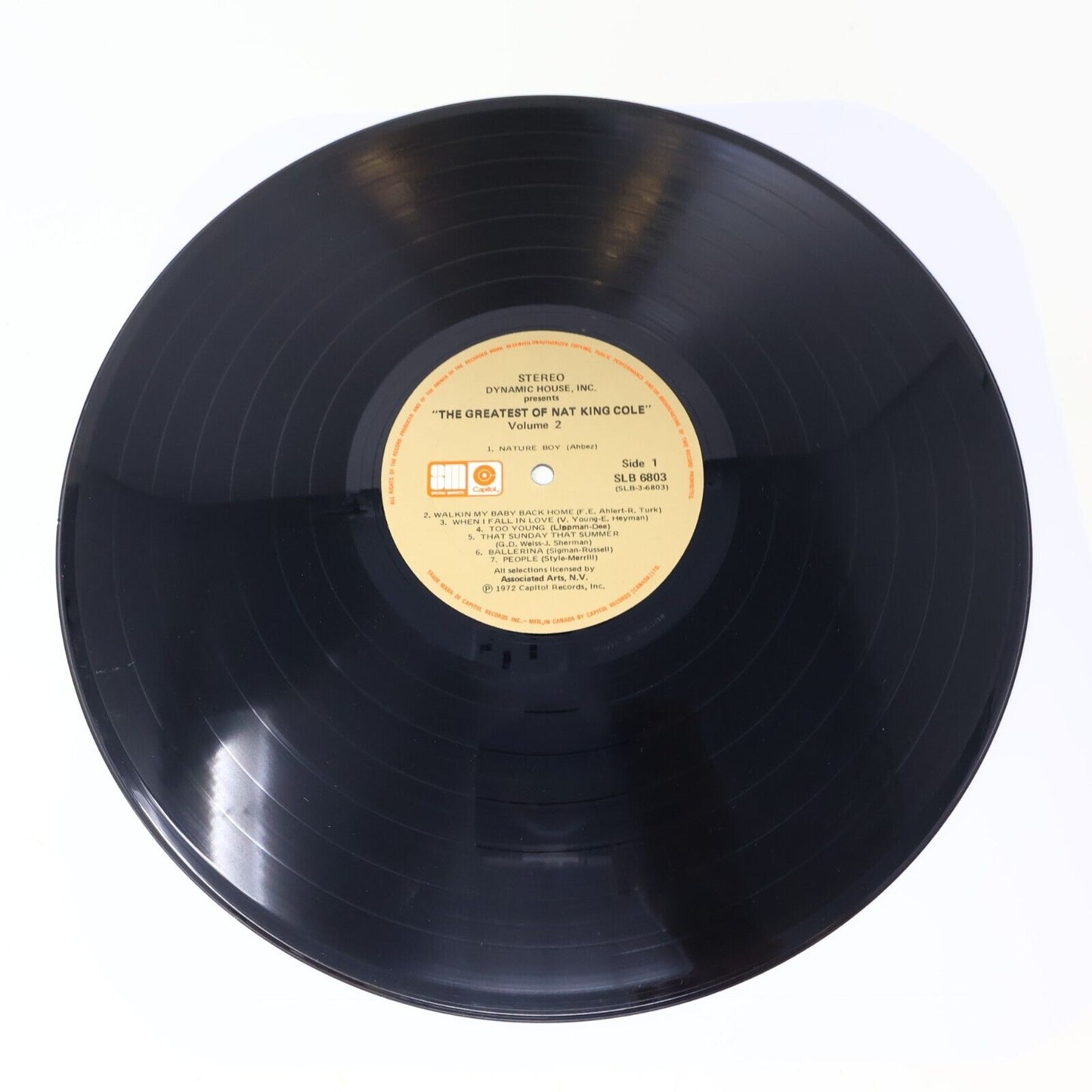 The Greatest of Nat King Cole Vol 1-2 Vinyl Record 2x LP SLB 6803 Unforgettable