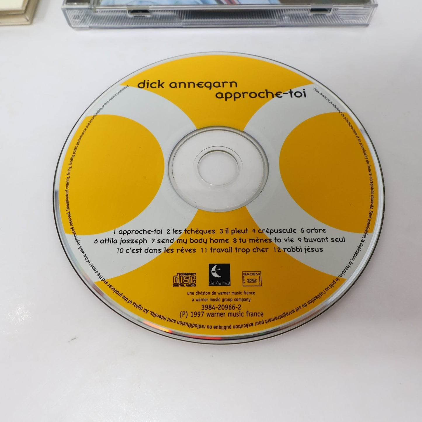 Dick Annegarn Lot 2 CD Tôt Ou Tard Approche-Toi/Au Cirque D'Hiver Bébé Éléphant