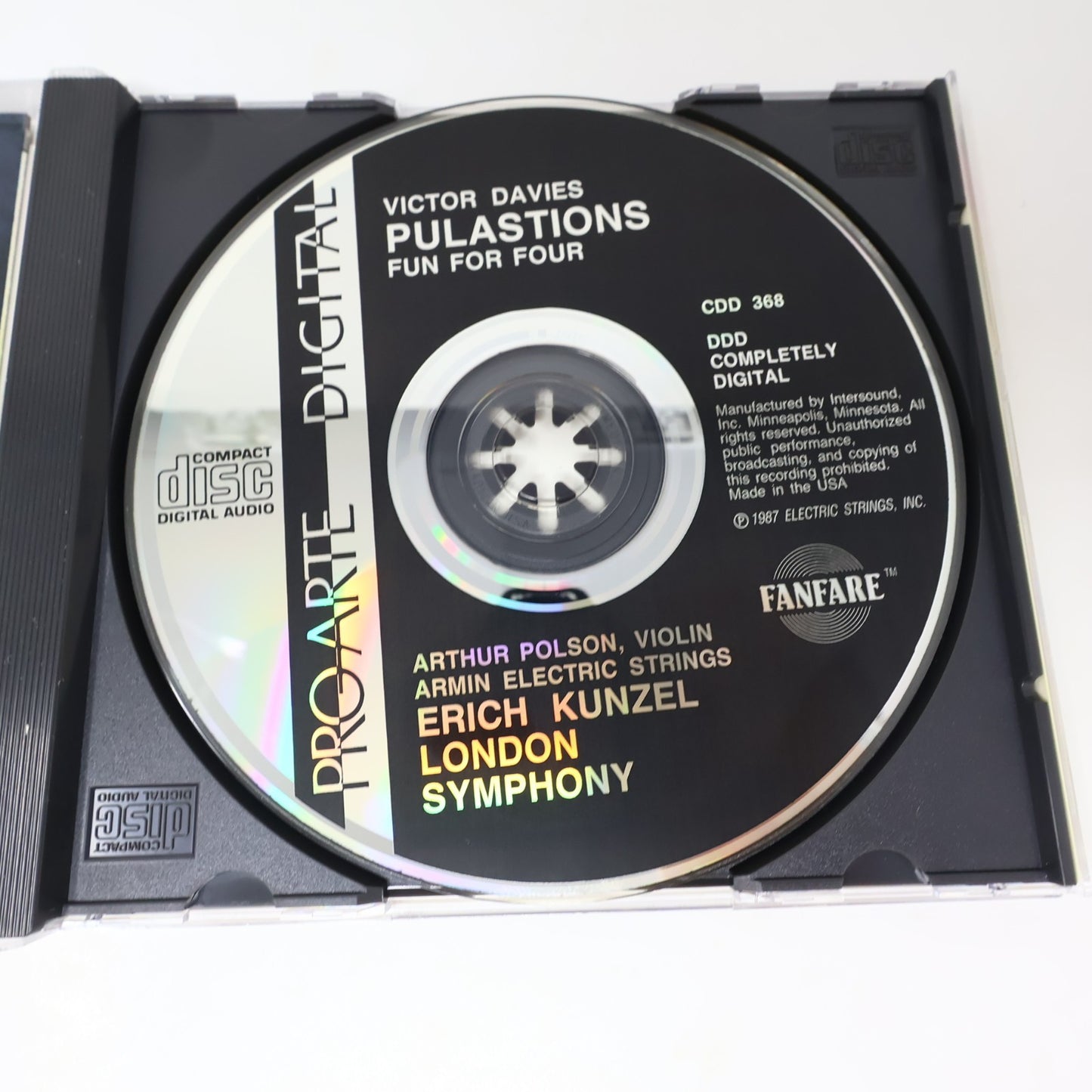 Victor Davies Pulsations CD Erich Kunzel London Symphony Orchestra Fanfare 1987