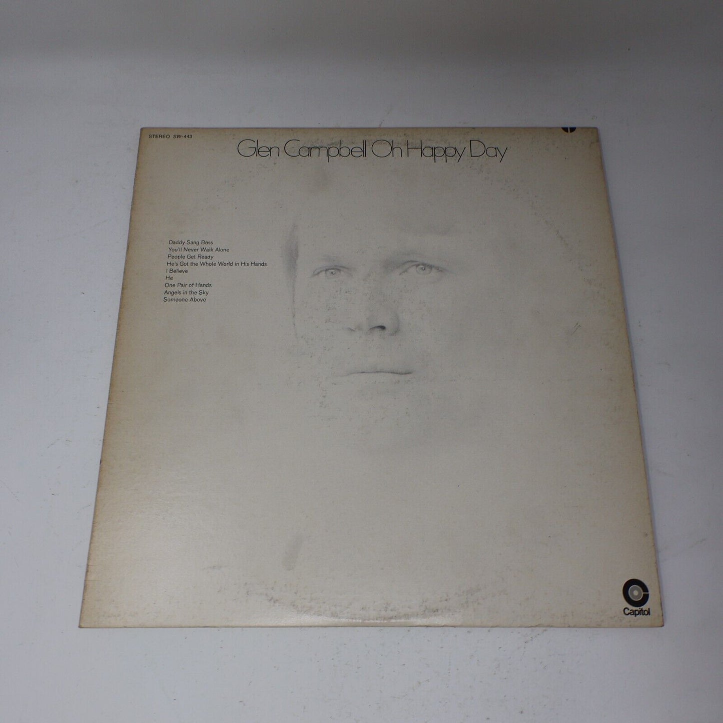 Glen Campbell Galveston + Oh Happy Day Lot of 2 LP Record Vinyl SW-443 ST-210