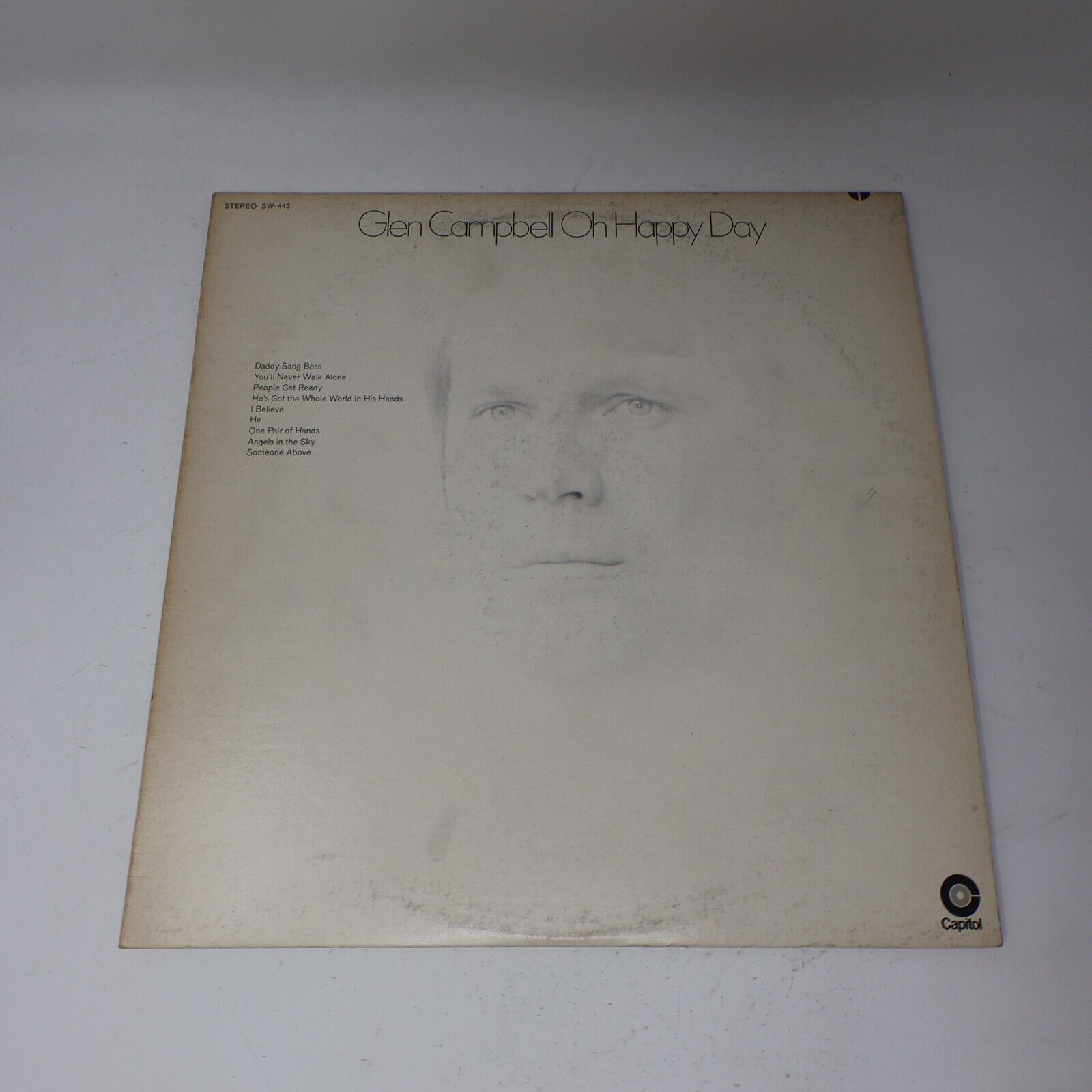 Glen Campbell Galveston + Oh Happy Day Lot of 2 LP Record Vinyl SW-443 ST-210