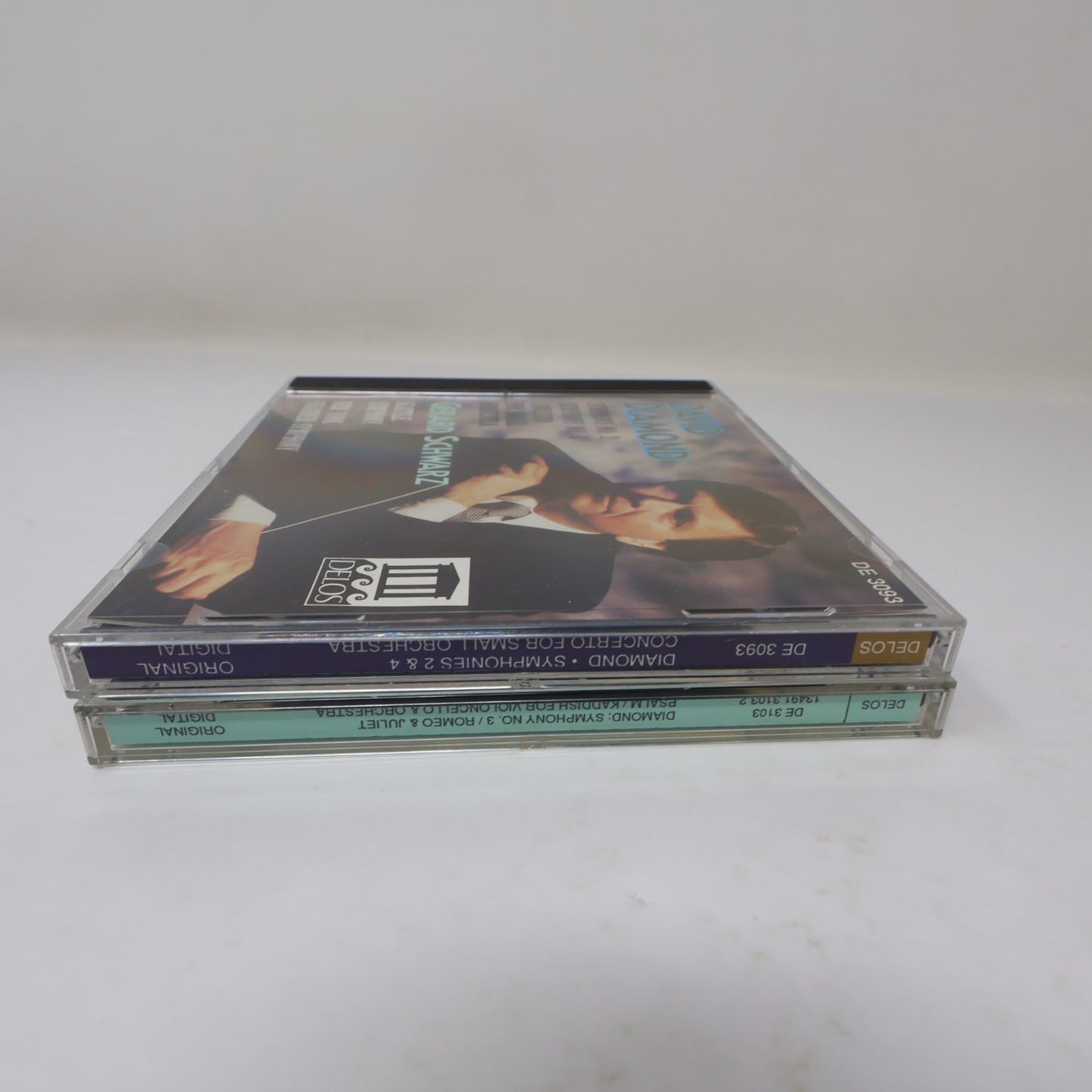 David Diamond 2 CD Lot Gerard Schwarz Symphony #2-3-4/Romeo & Juliet/Psalm Delos