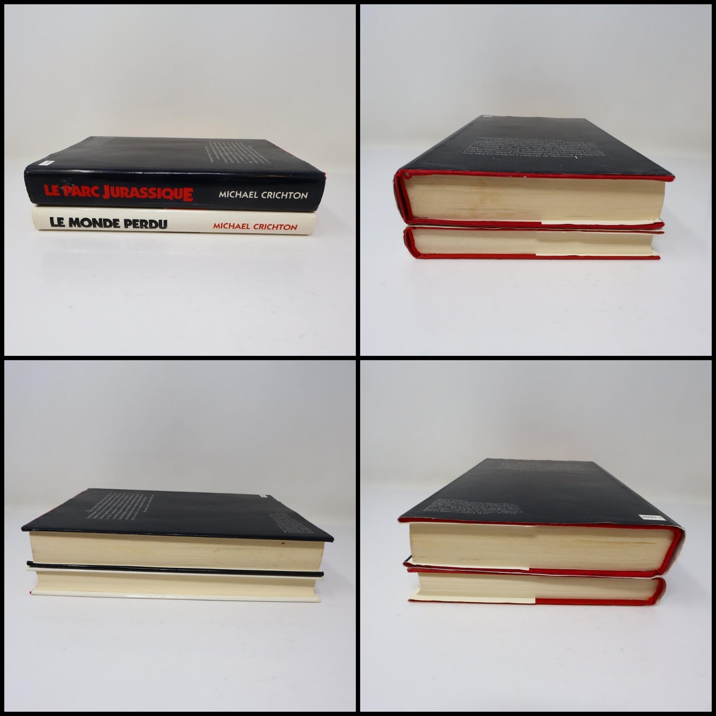 Le Parc Jurassique/Le Monde Perdu Lot 2 Livres Michael Crichton 1993/1997 HC BCE