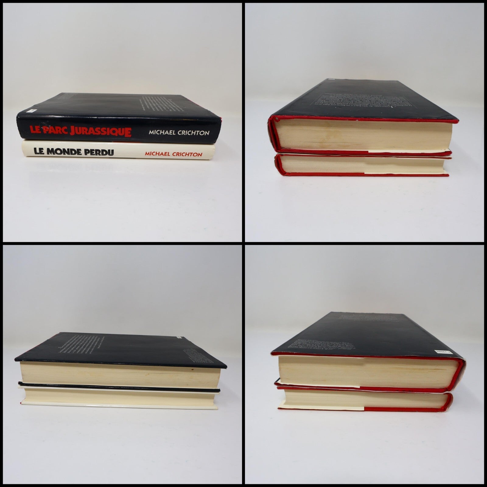 Le Parc Jurassique/Le Monde Perdu Lot 2 Livres Michael Crichton 1993/1997 HC BCE