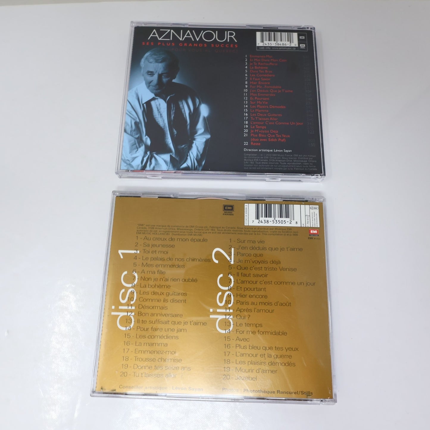 Charles Aznavour Lot 8 CD Je Voyage/Jazznavour/Encores/Plus Bleu/Grands Succès