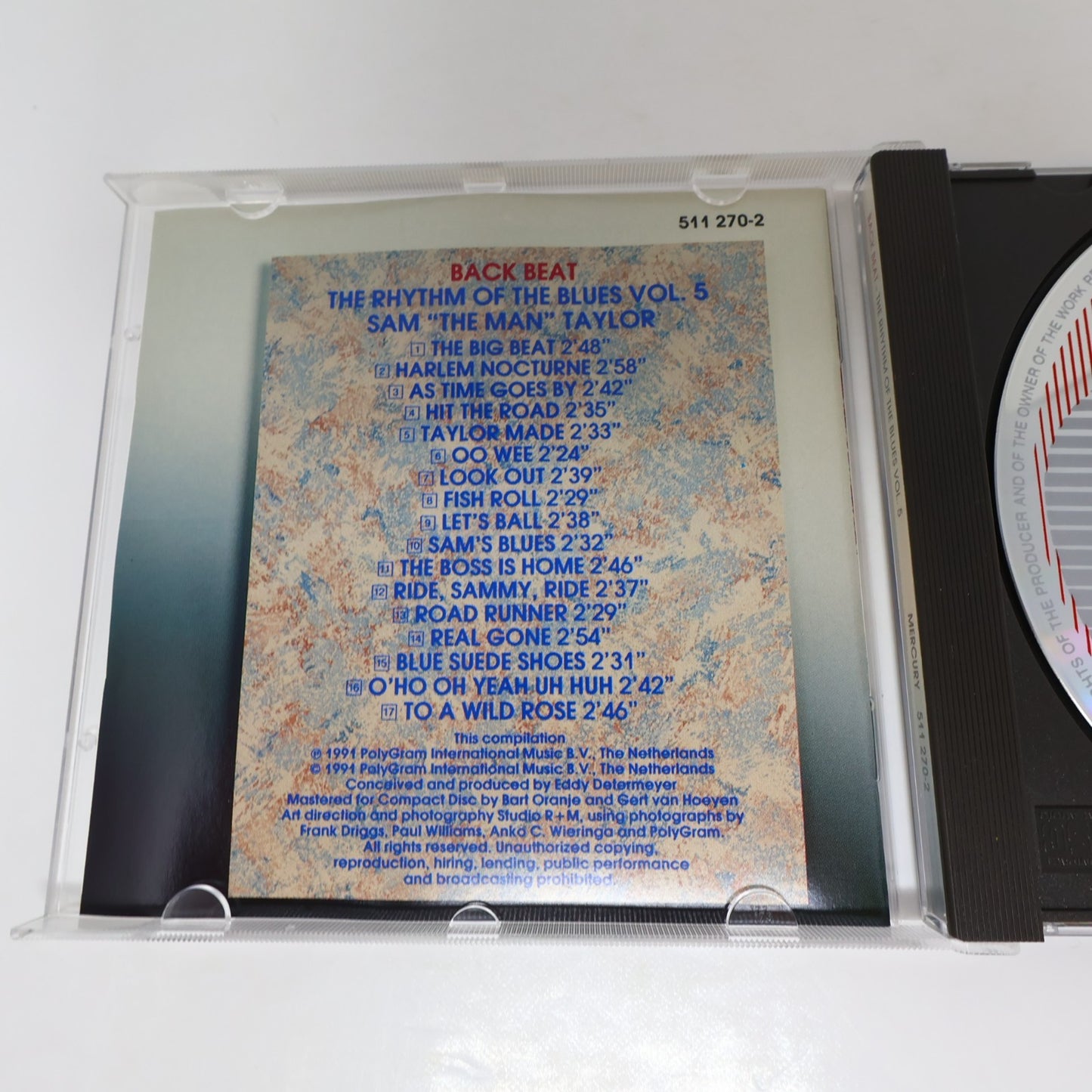 Sam "The Man" Taylor Back Beat The Rhythm Of The Blues #5 CD Mercury 511 270-2
