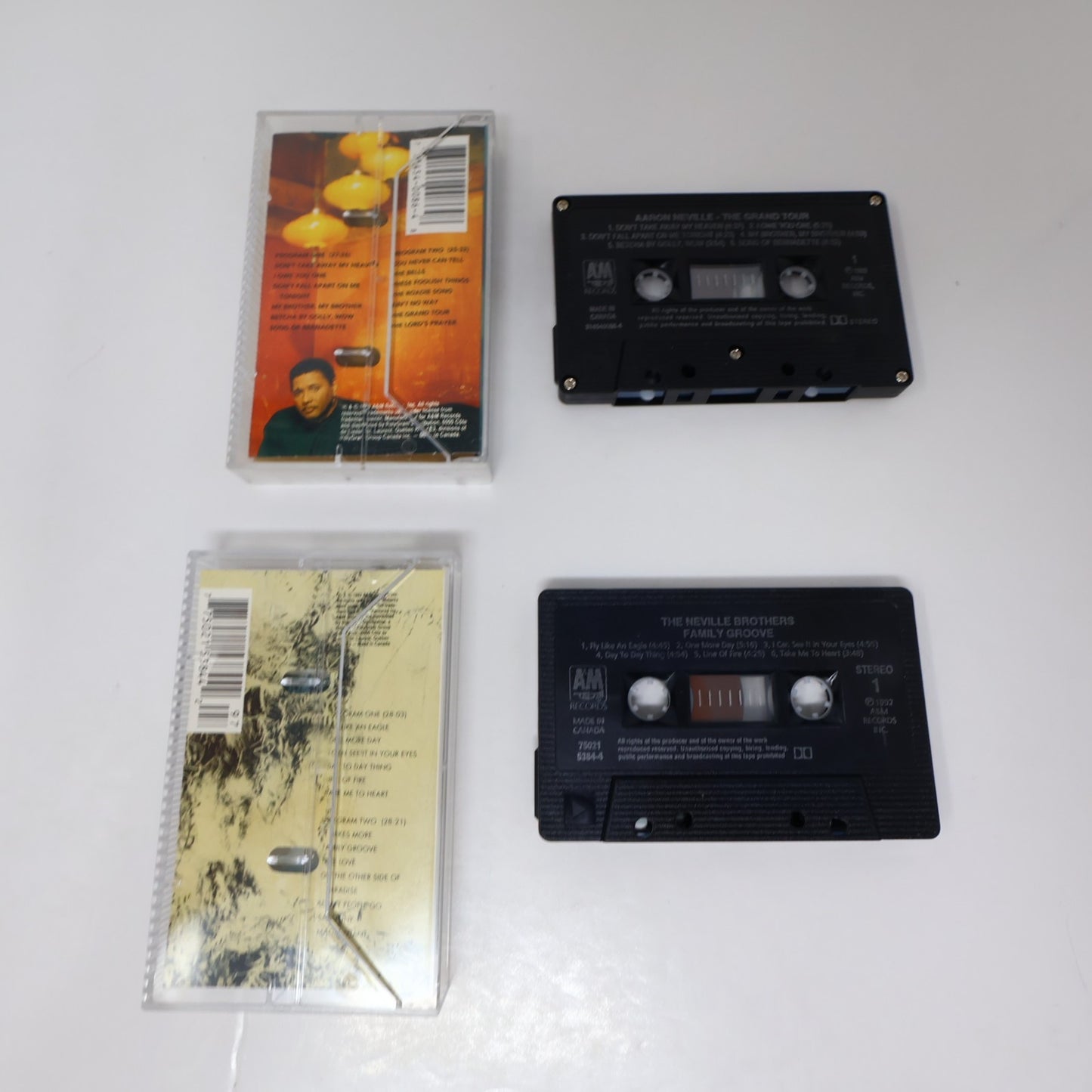 Aaron Neville 5 Cassettes Lot Tattooed Heart/To Make Me Who I Am/Warm Your Heart