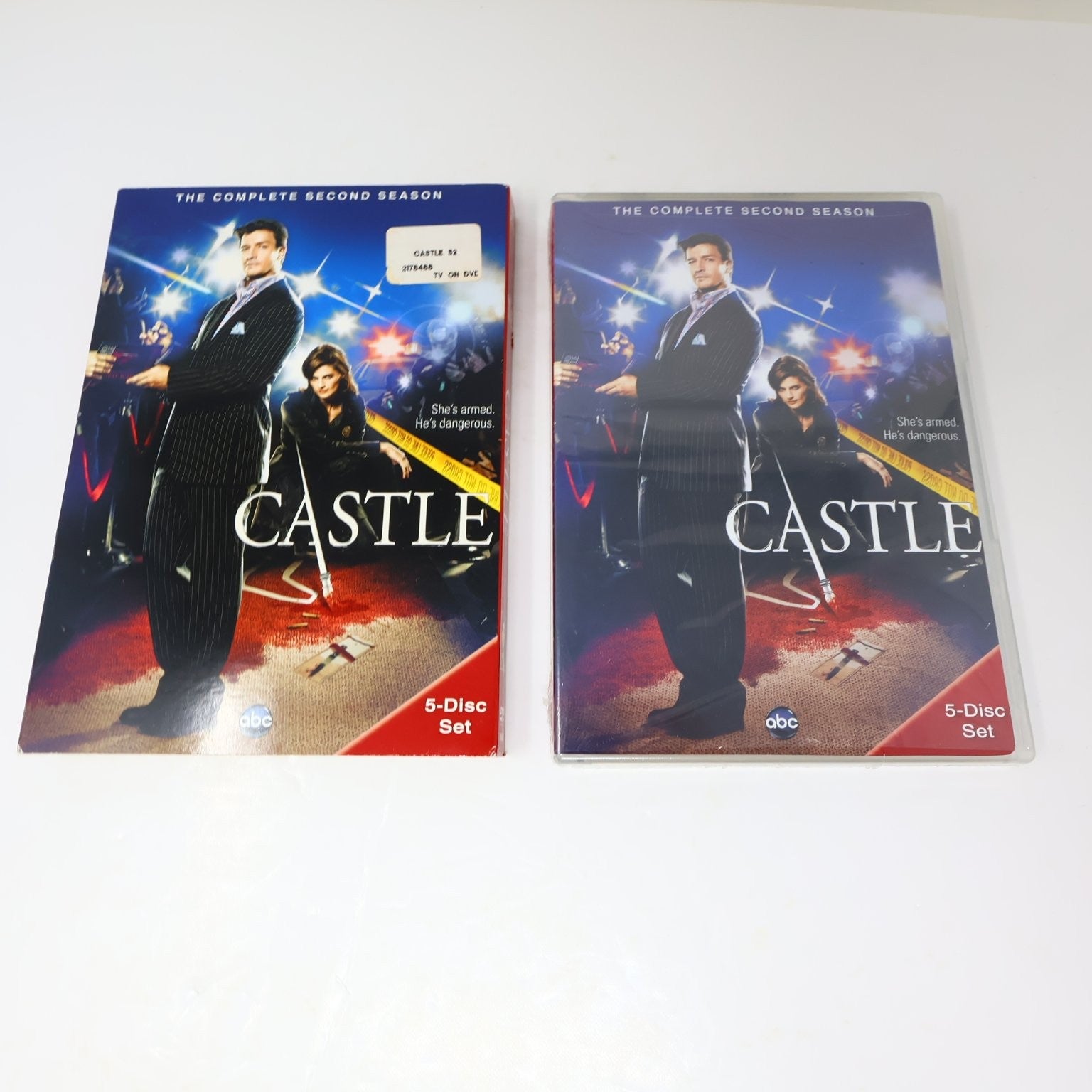 Castle 2 DVD Lot Seasons #1-2 Set Nathan Fillion Factory Sealed Region 1 NTSC